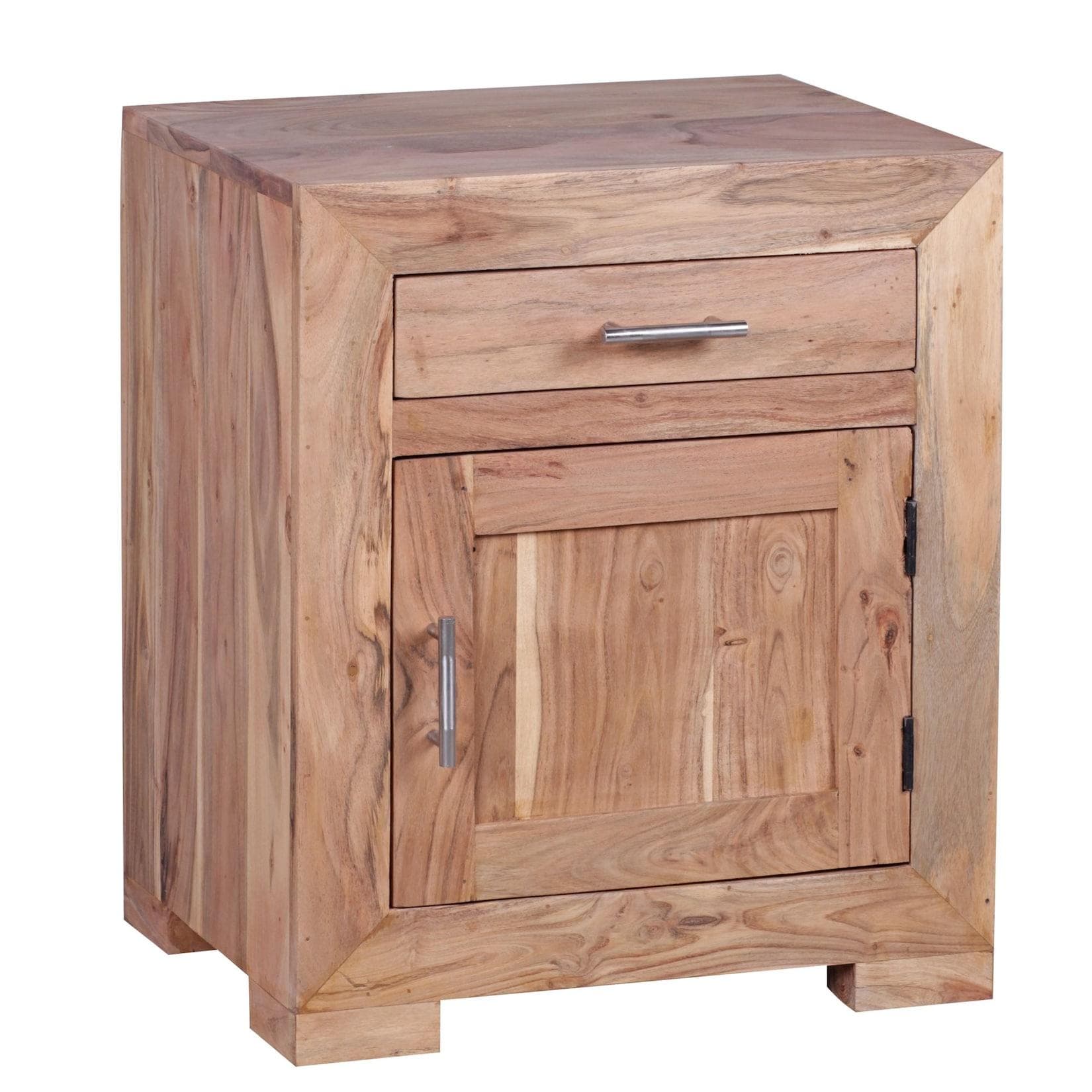 KADIMA DESIGN Nachtschrank Landhausstil Massivholz Akazie