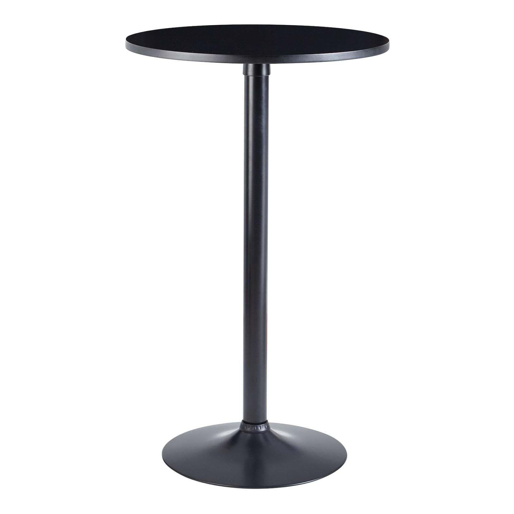KADIMA DESIGN Bartisch Schwarz Trompetenfuß 100 cm