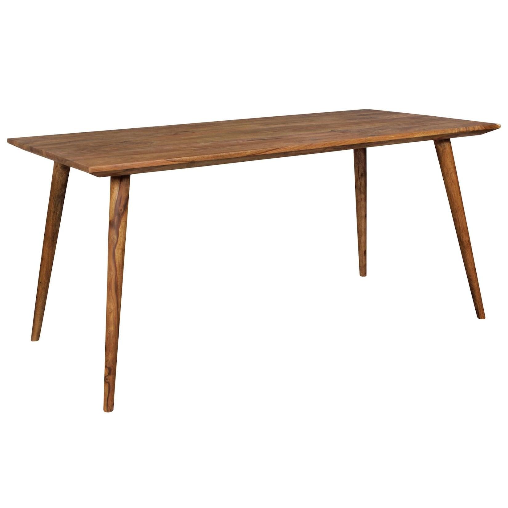 KADIMA DESIGN Esstisch SAVIO Massivholz Retro Landhausstil Braun