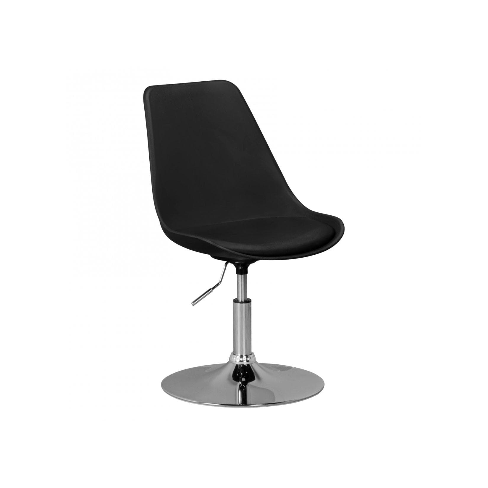 KADIMA DESIGN Trompetenstuhl Kunstleder Drehbar Chrom Metall