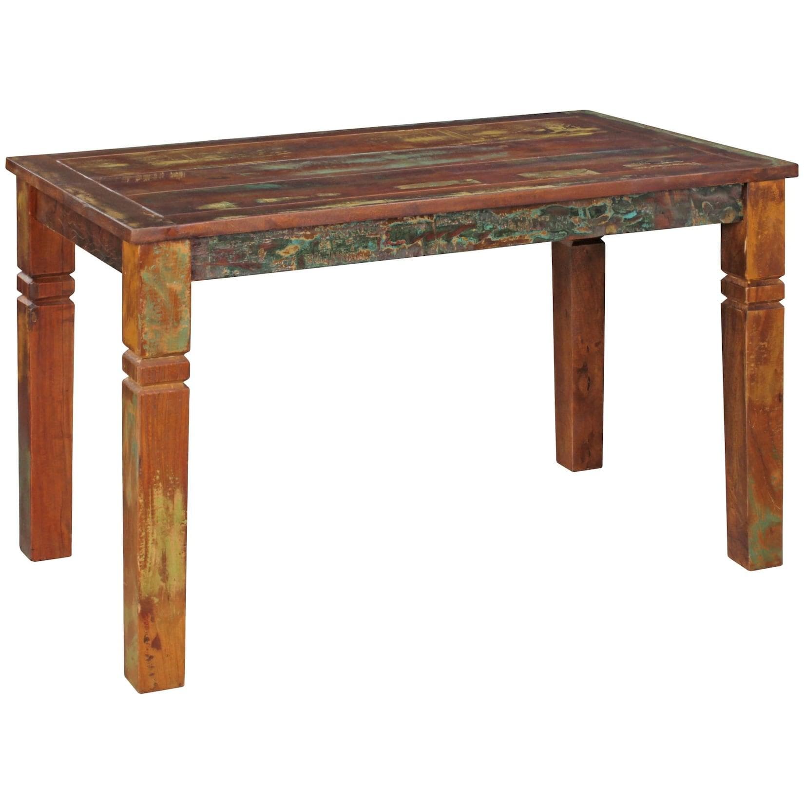 KADIMA DESIGN Esstisch Diana Shabby Chic Braun Mango Massivholz