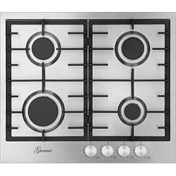 Gurari GCH FB 604 Gaskochfeld 60 cm Edelstahl 4 Gasbrenner Autark