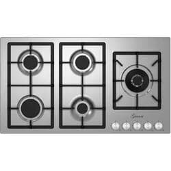 Gurari FQ 905 VRGL Gaskochfeld 90 cm Edelstahl 4,0 kW Wok 5 Gasbrenner Erdgas