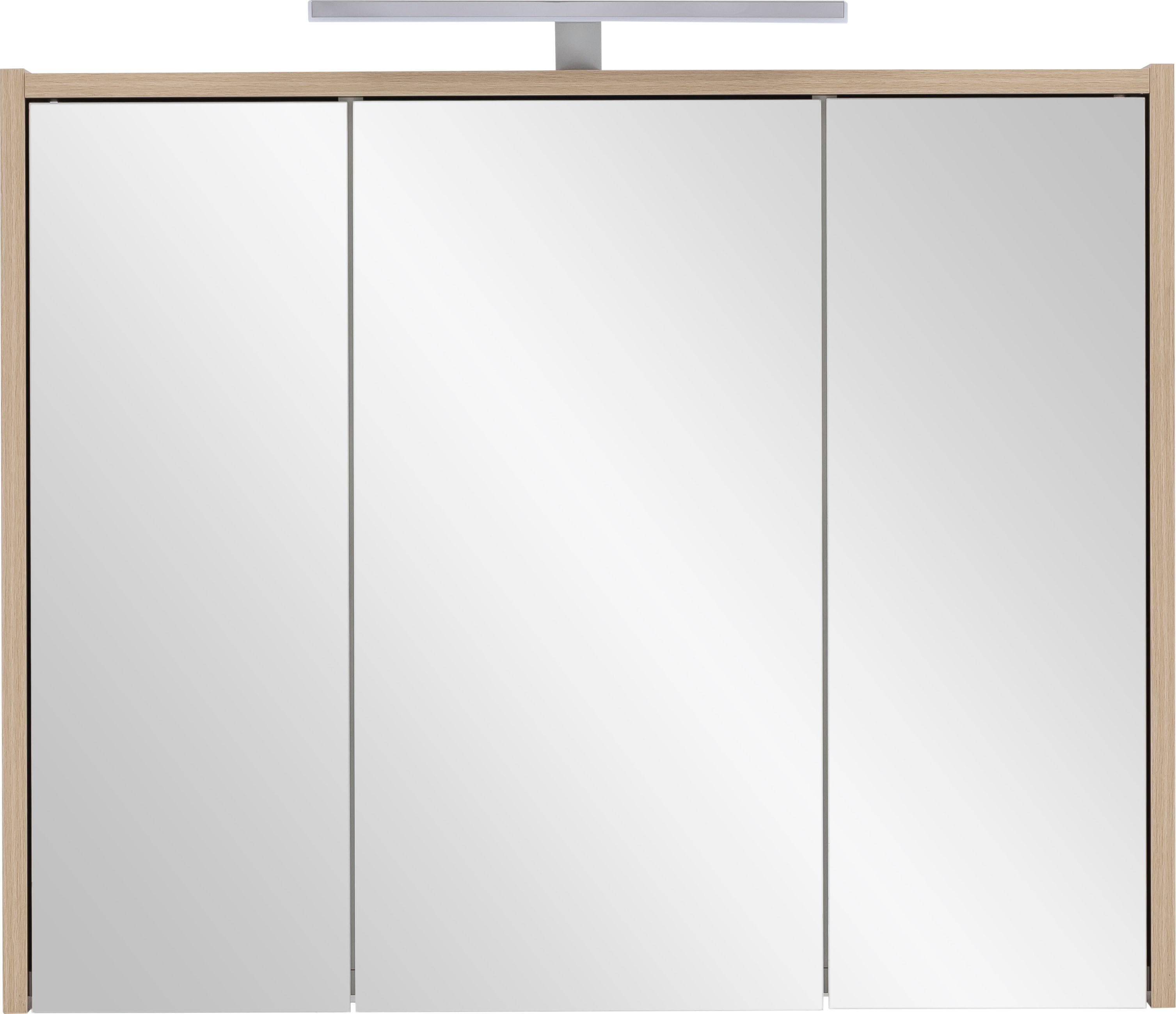INOSIGN Spiegelschrank List mit LED-Beleuchtung und 3 Türen