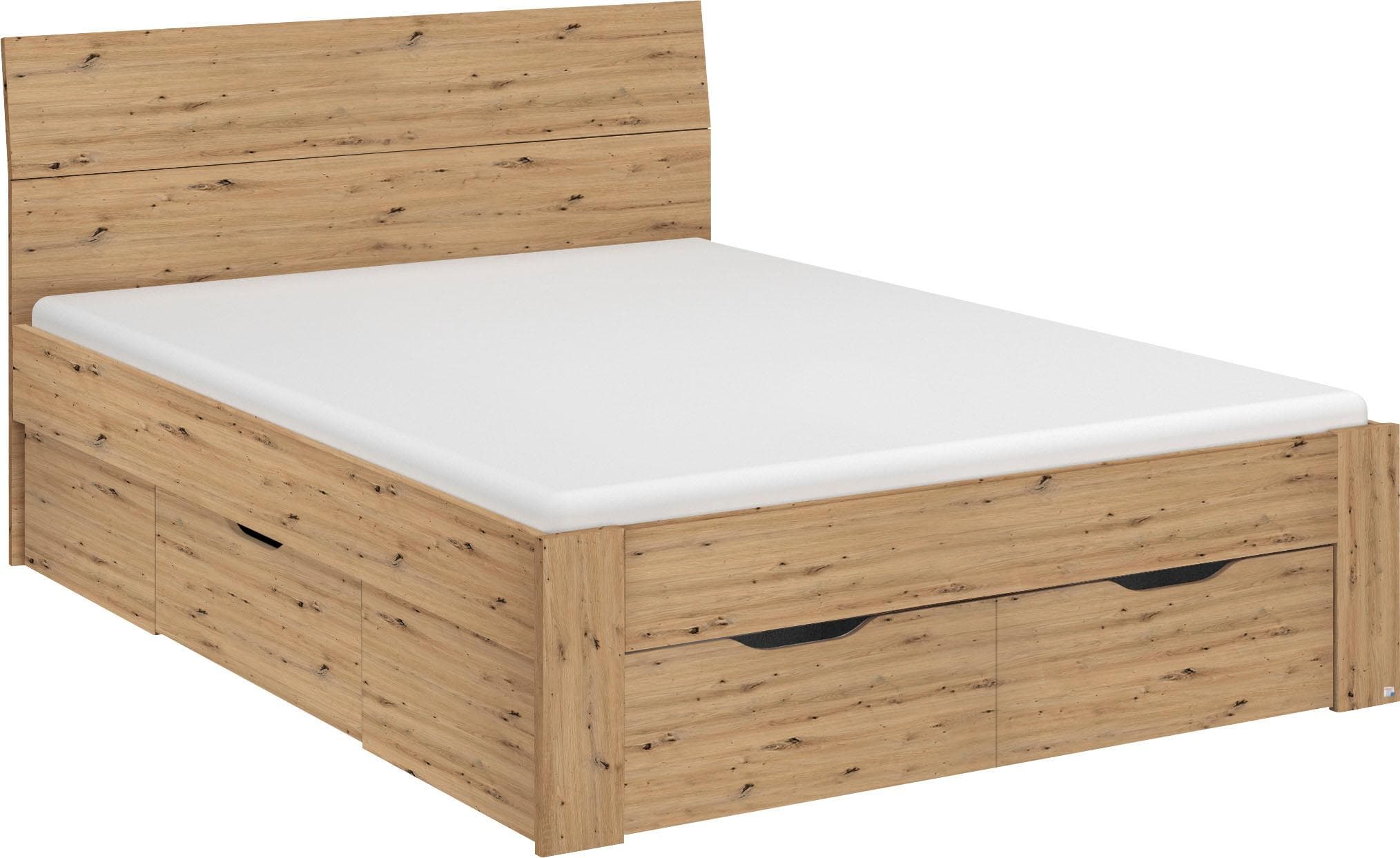 Rauch FLEXX Bett mit Stauraum Braun Eiche Artisan