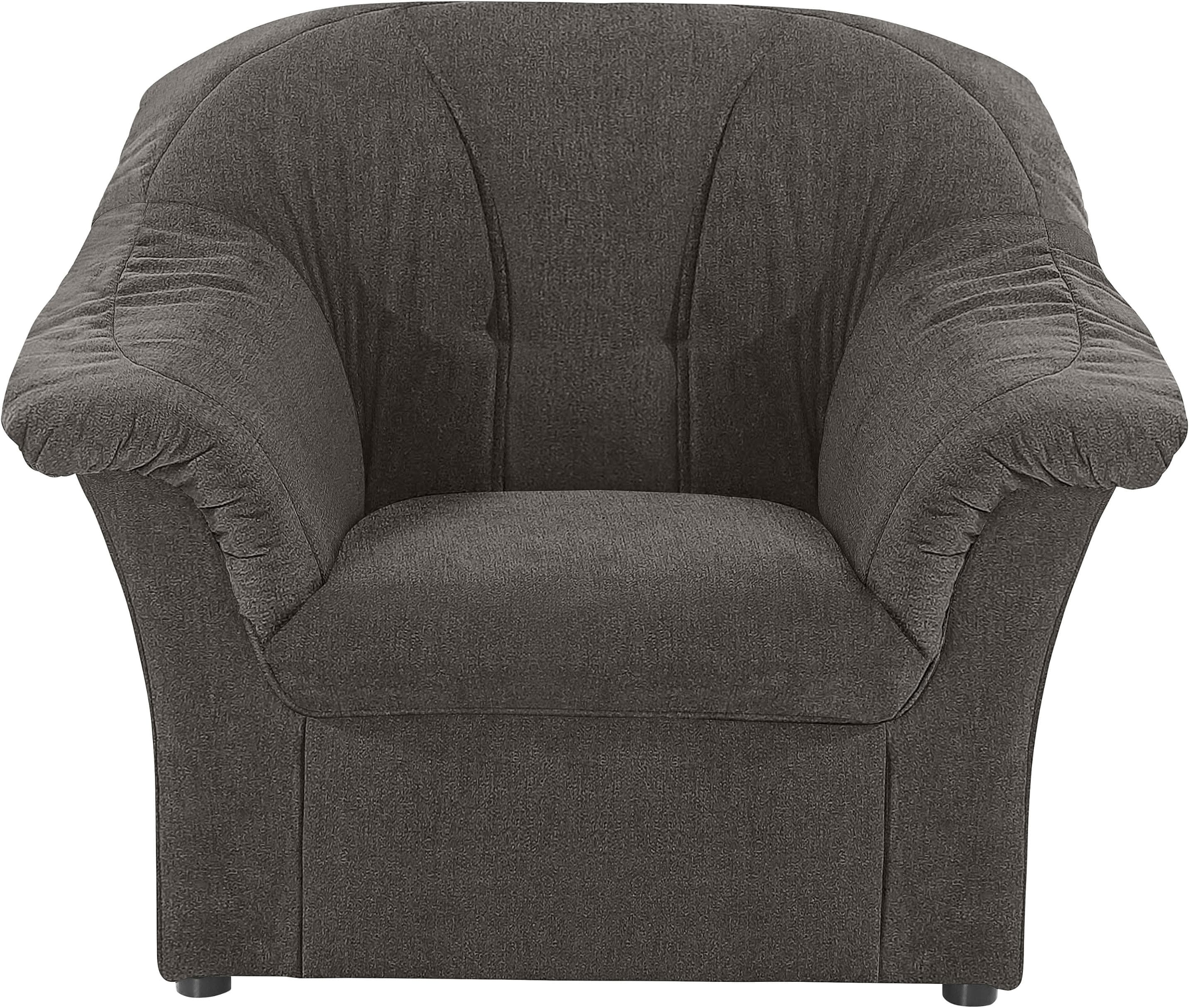 DOMO collection Sessel Pegnitz Grau Polyätherschaum