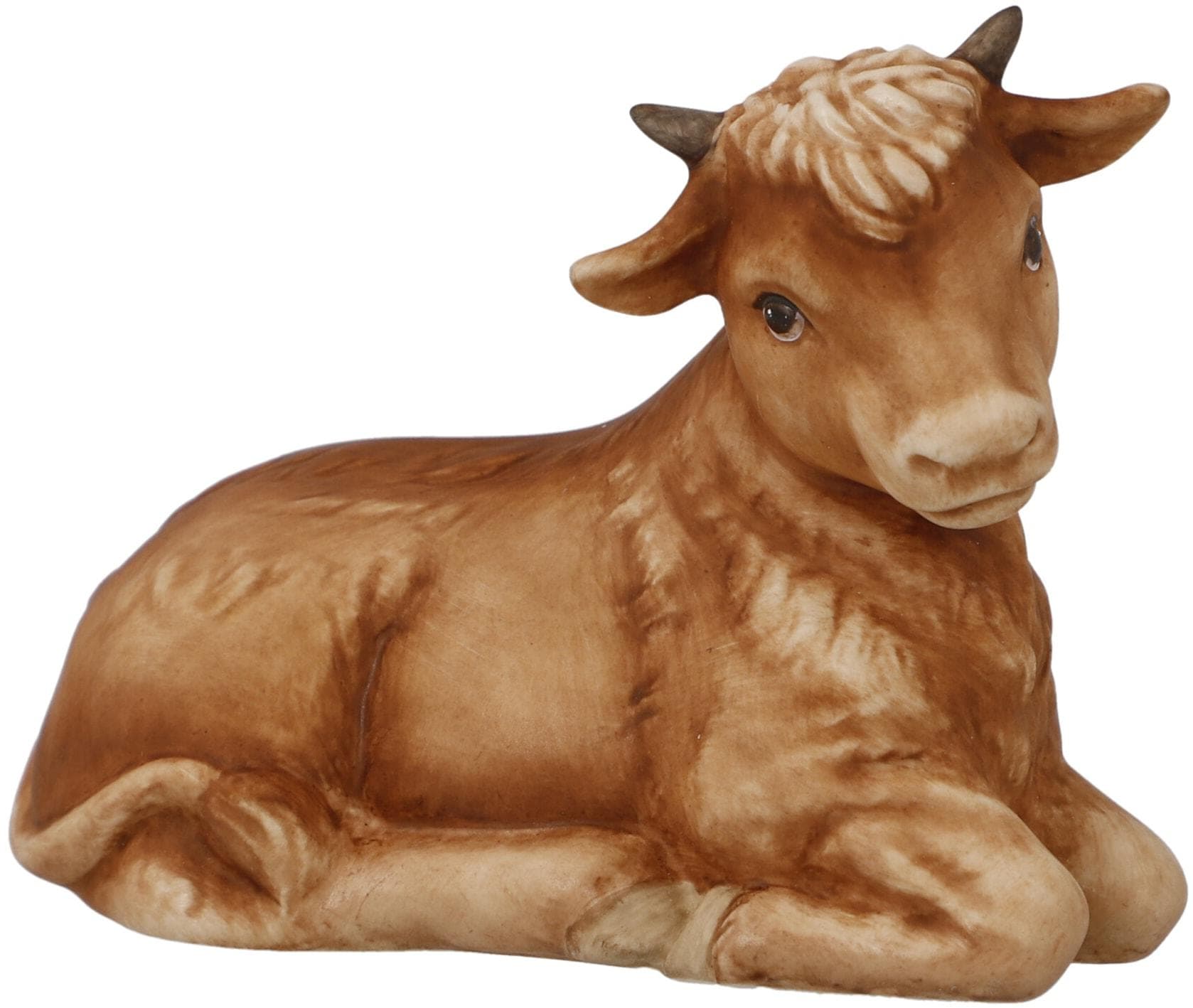 Goebel Krippenfigur Ochse Steingut Bunt