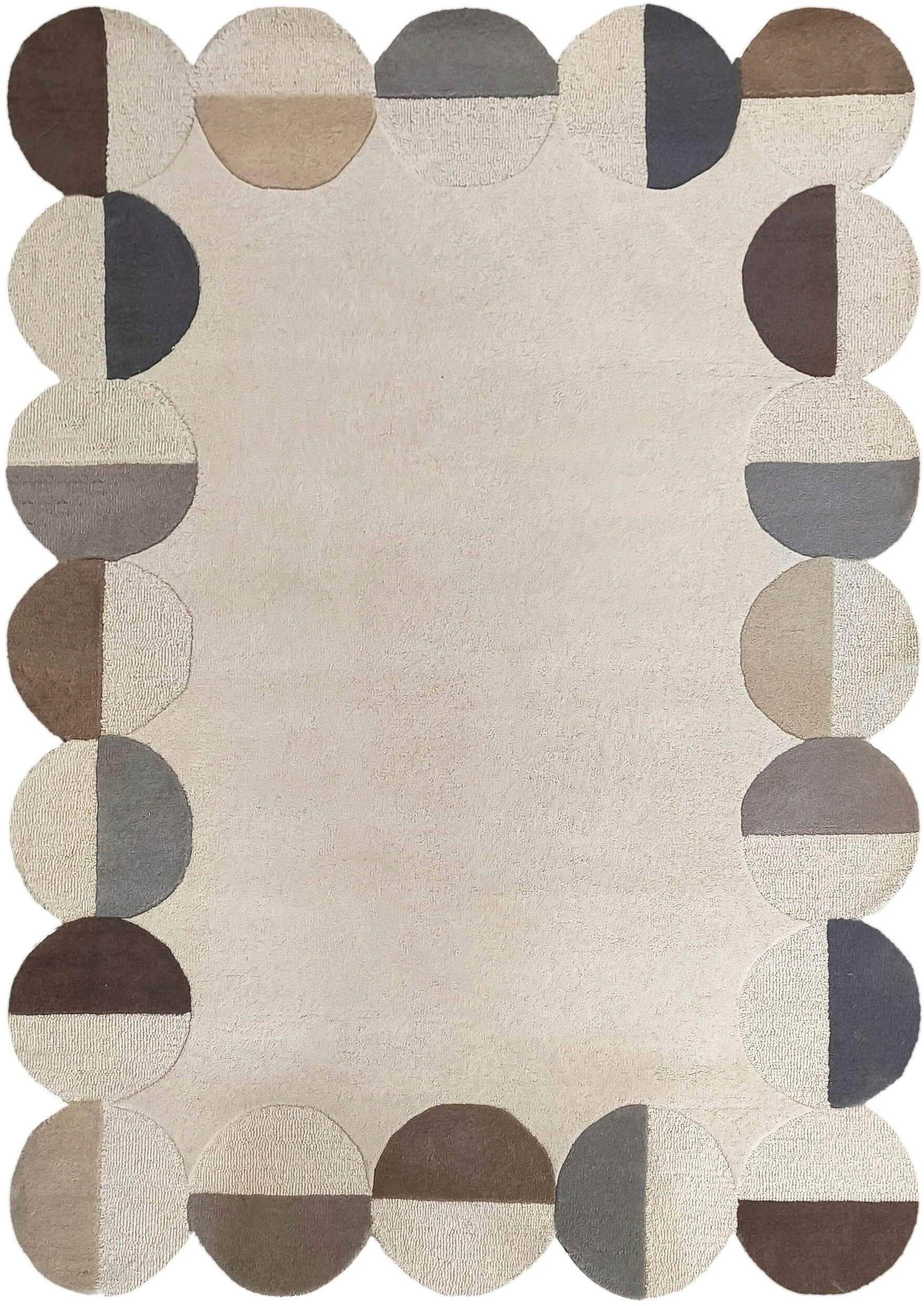 Wollteppich FLAIR RUGS "Mia Scallop" Retro Design