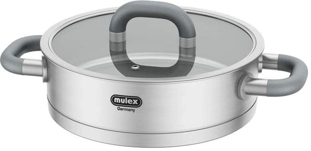 Mulex Servierpfanne Lugano 24 cm Edelstahlfarben