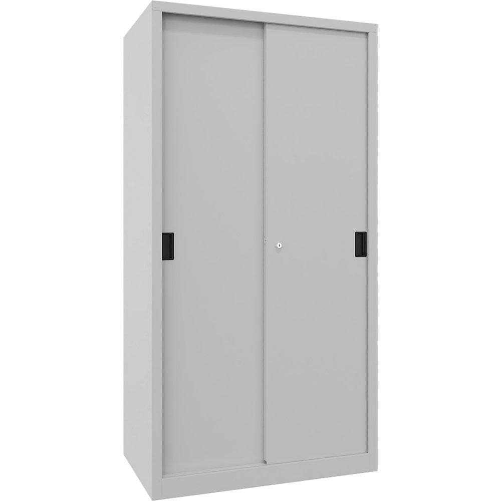 Pavoy Schiebetürenschrank 4 Böden RAL 7035