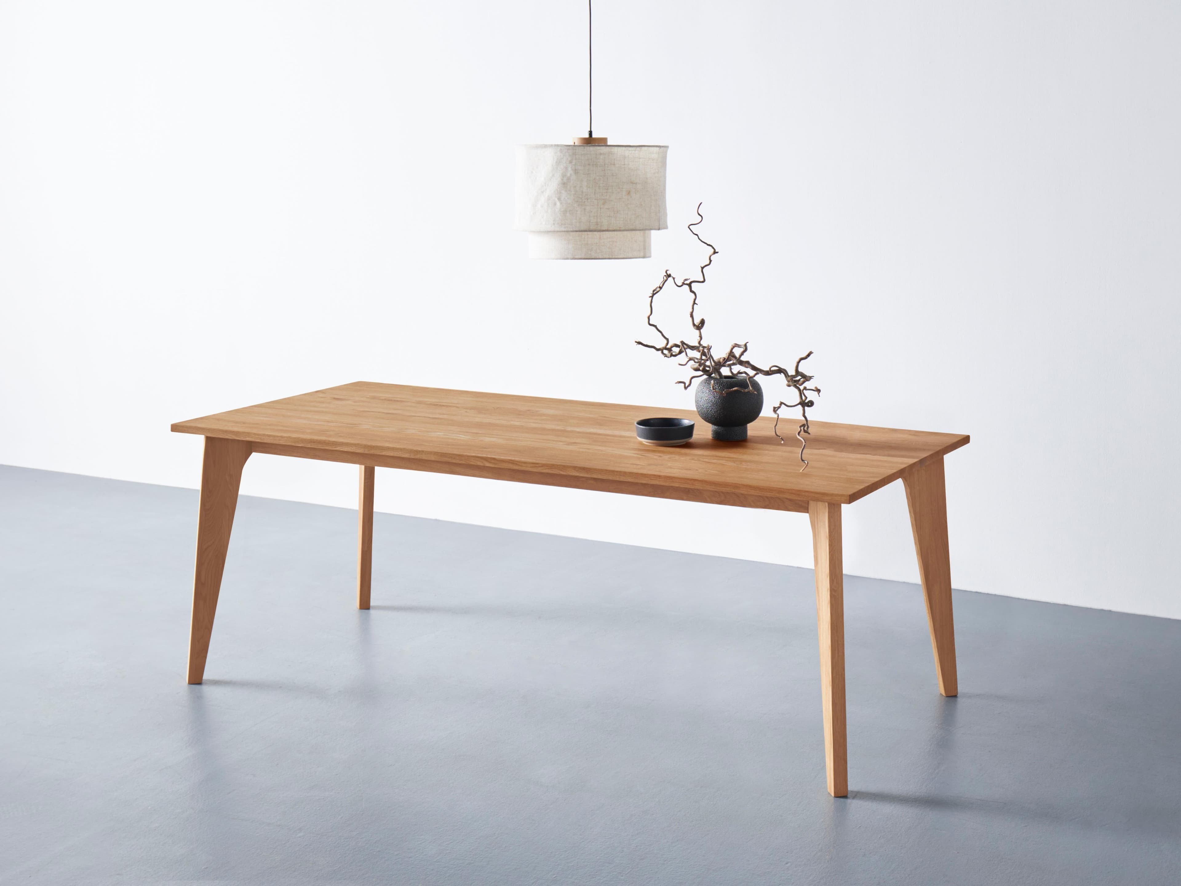 ANDAS Amali Esstisch Massivholz Eiche Beige