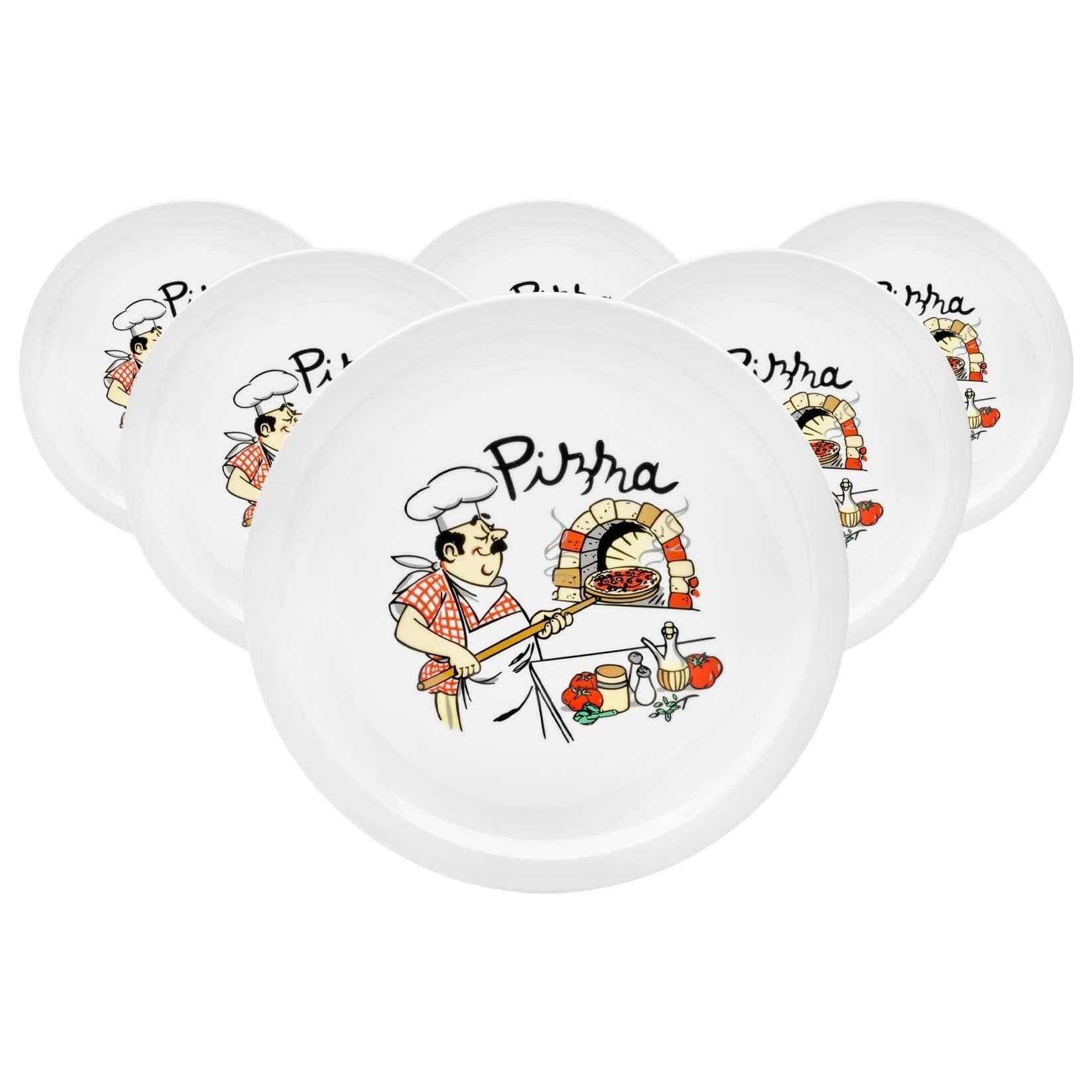 Pizzateller VAN WELL "Küchenchef" Bunt Porzellan 30 cm