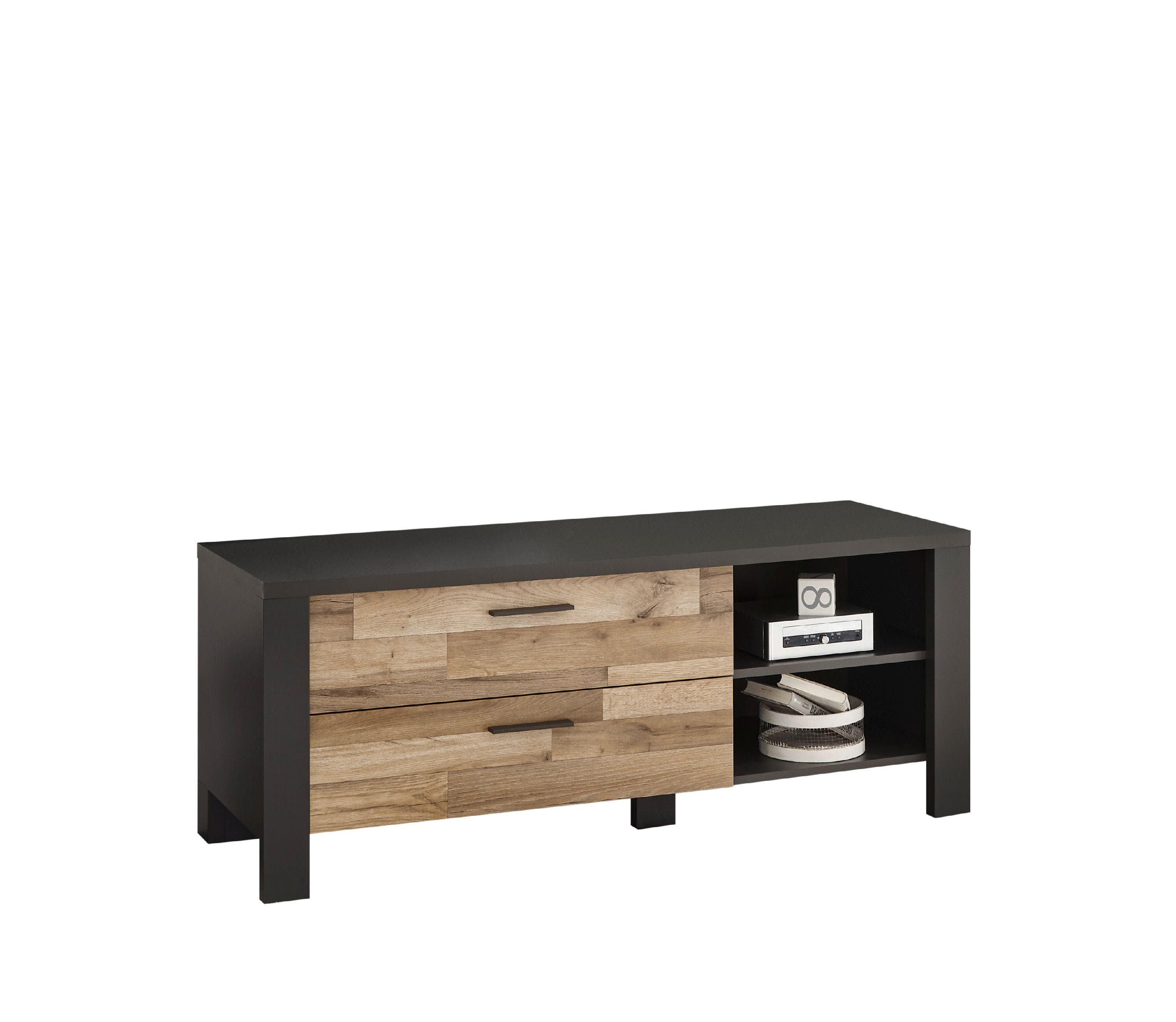 TV-Lowboard mit Schubladen für Fernseher bis 43 Zoll