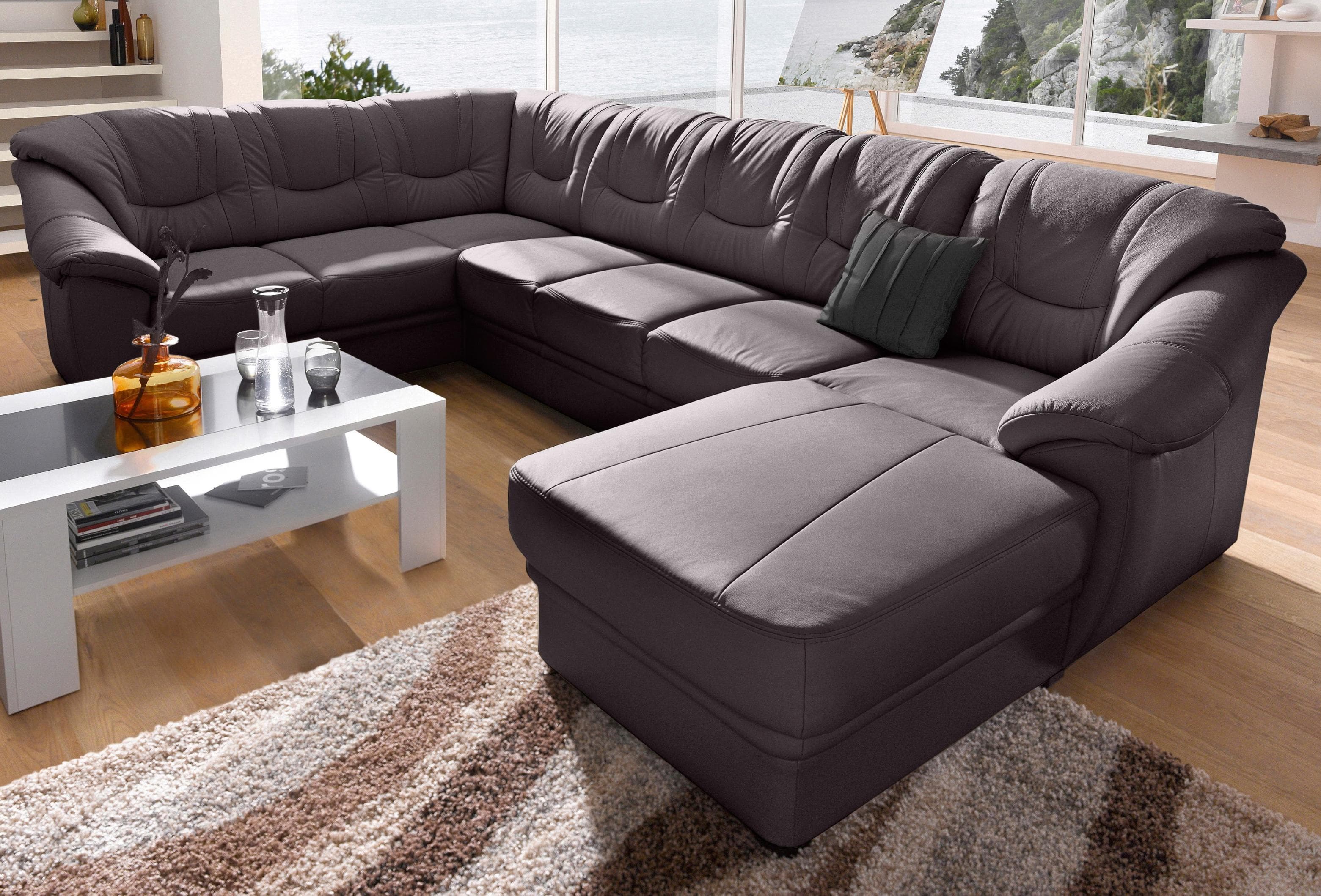 Sit & More Wohnlandschaft Savona U-Form Braun