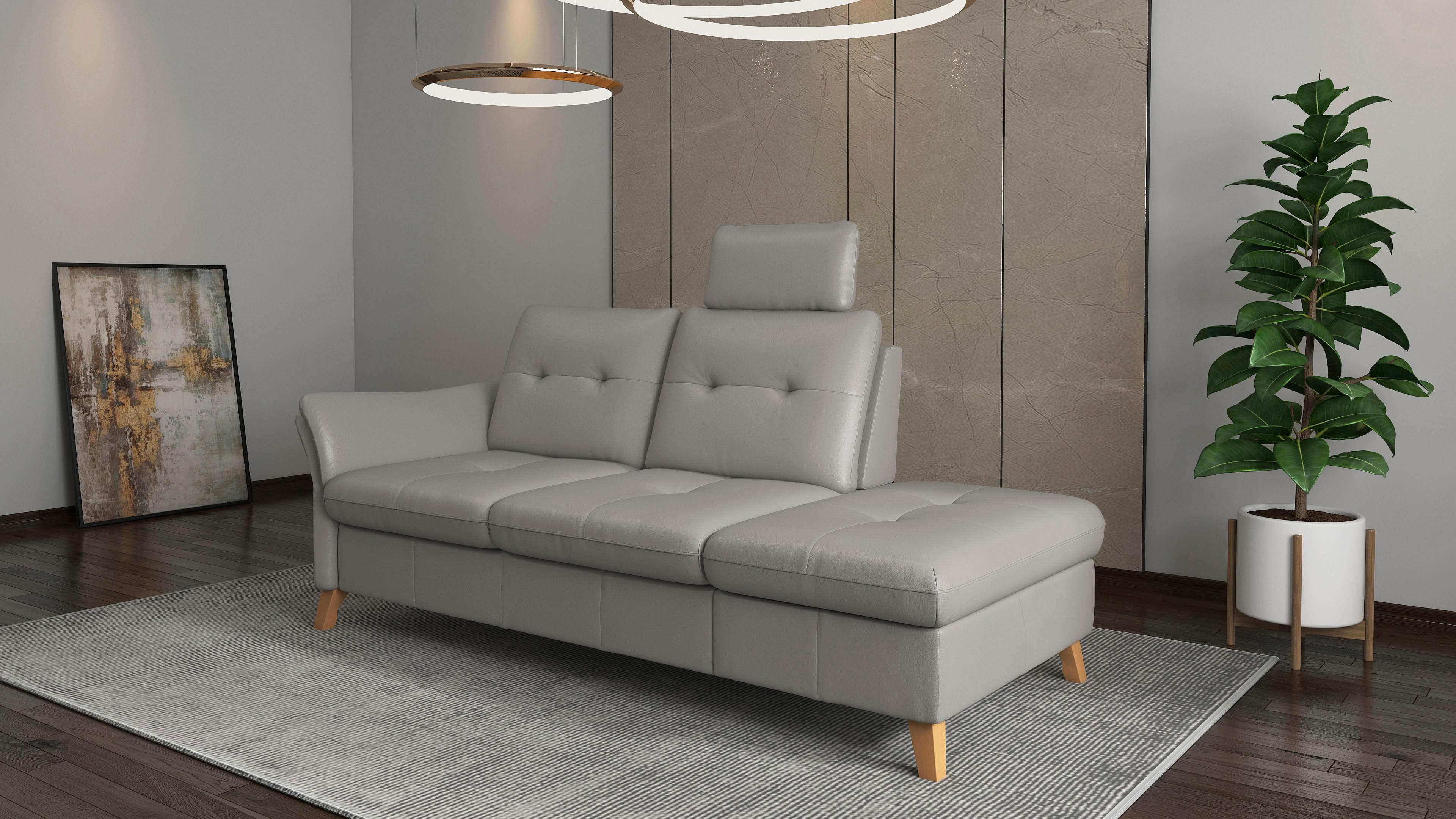 Recamiere SIT & MORE - Federkern, Wellenunterfederung, Beine