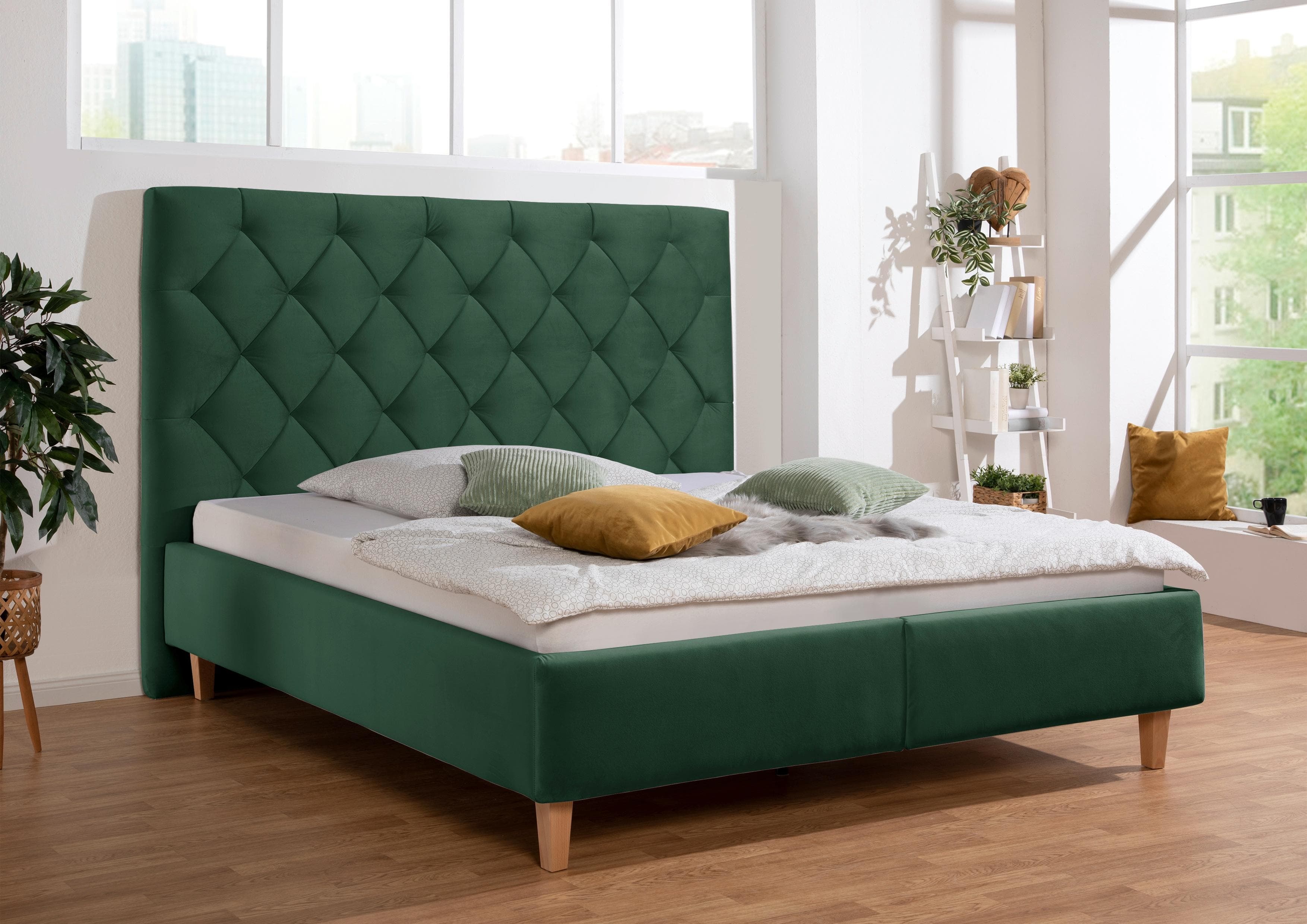 Guido Maria Kretschmer Polsterbett Sunley 140 mit Bettkästen