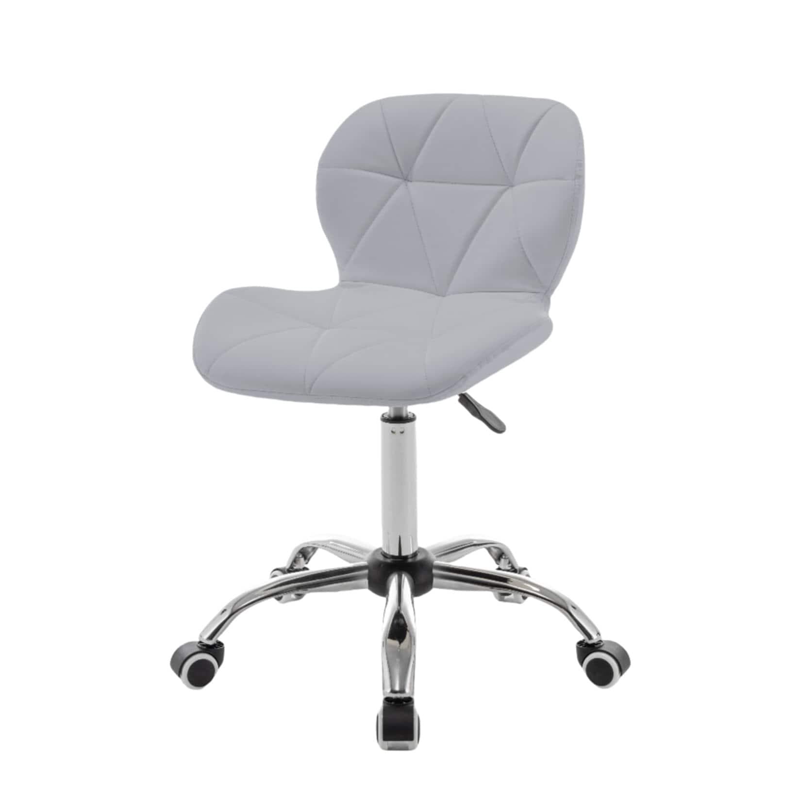 HTI-Living Drehstuhl Neville Grau Kunstleder höhenverstellbar