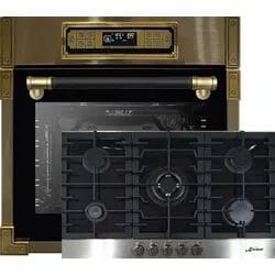 Kaiser Herd-Set EH 6726 AD Einbaubackofen+KCG 9386 Gaskochfeld Multifunktions-Elektro-Backofen
