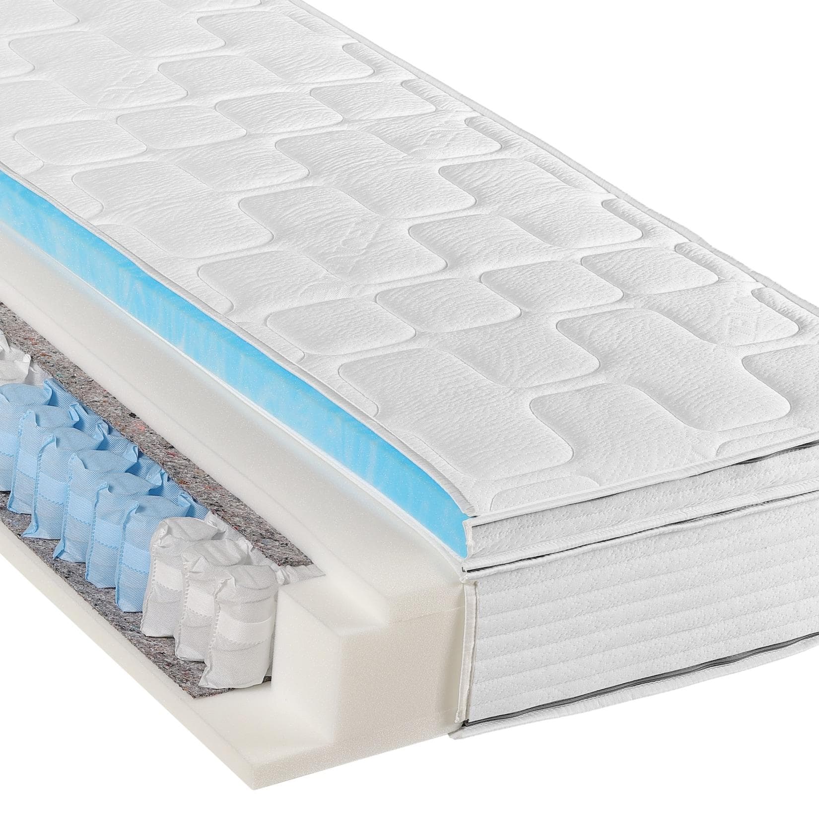 Beco Diamant Plus Taschenfederkernmatratze mit Topper: Luxus-Komfort & Hygiene