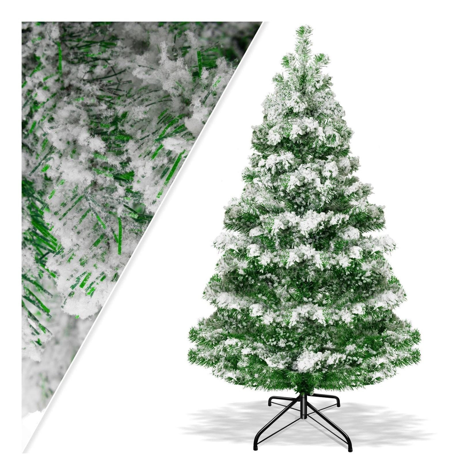 KESSER Künstlicher Weihnachtsbaum Tannenbaum Edeltanne Spritzguss PE Grün