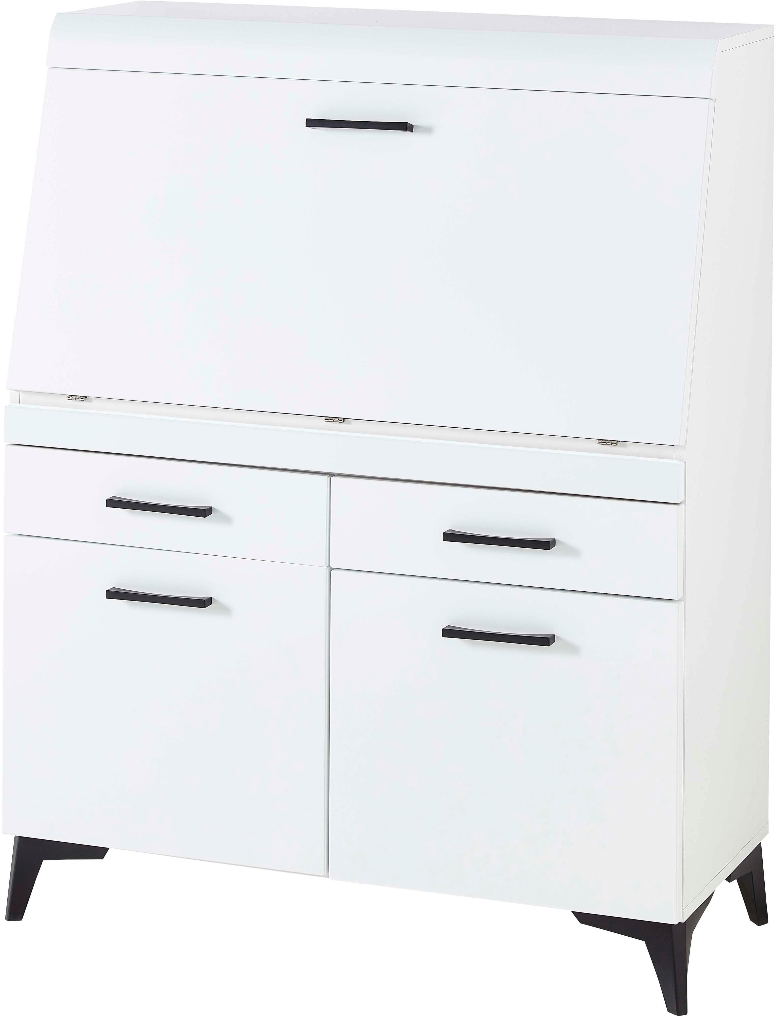 INNOSTYLE Sekretär SECRET Weiß mit Soft-Close und Klappfunktion