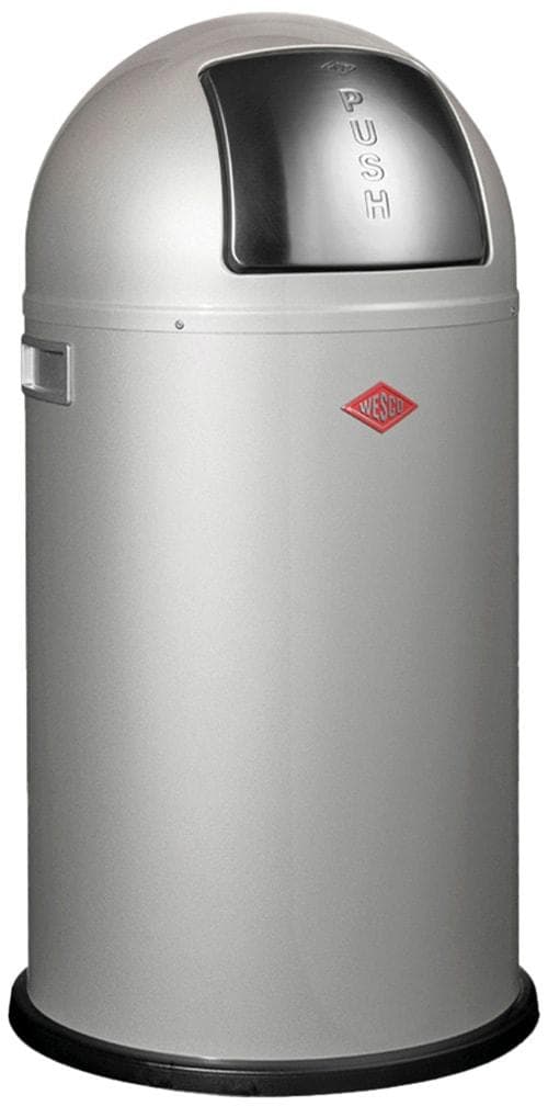 WESCO Pushboy Abfallsammler Silberfarben Edelstahl