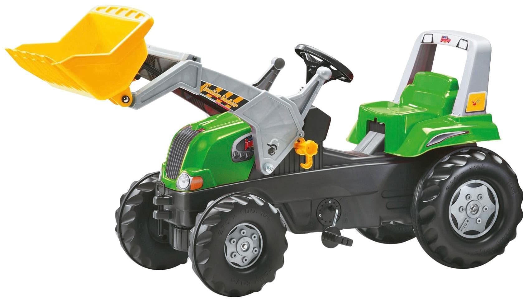 Tretfahrzeug ROLLY TOYS Junior RT grün - Kindertraktor mit Lader
