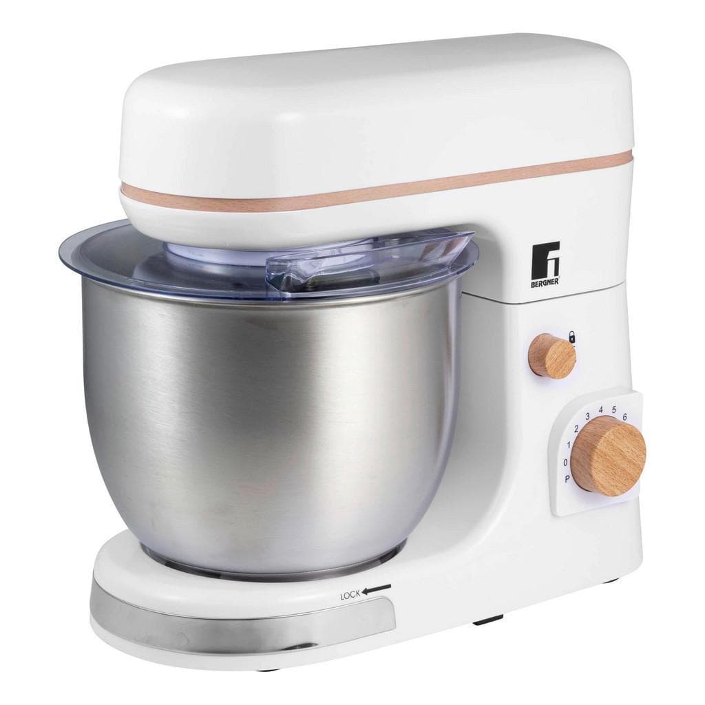 Bergner Küchenmaschine Naturally Silber Weiß Metall 5 L