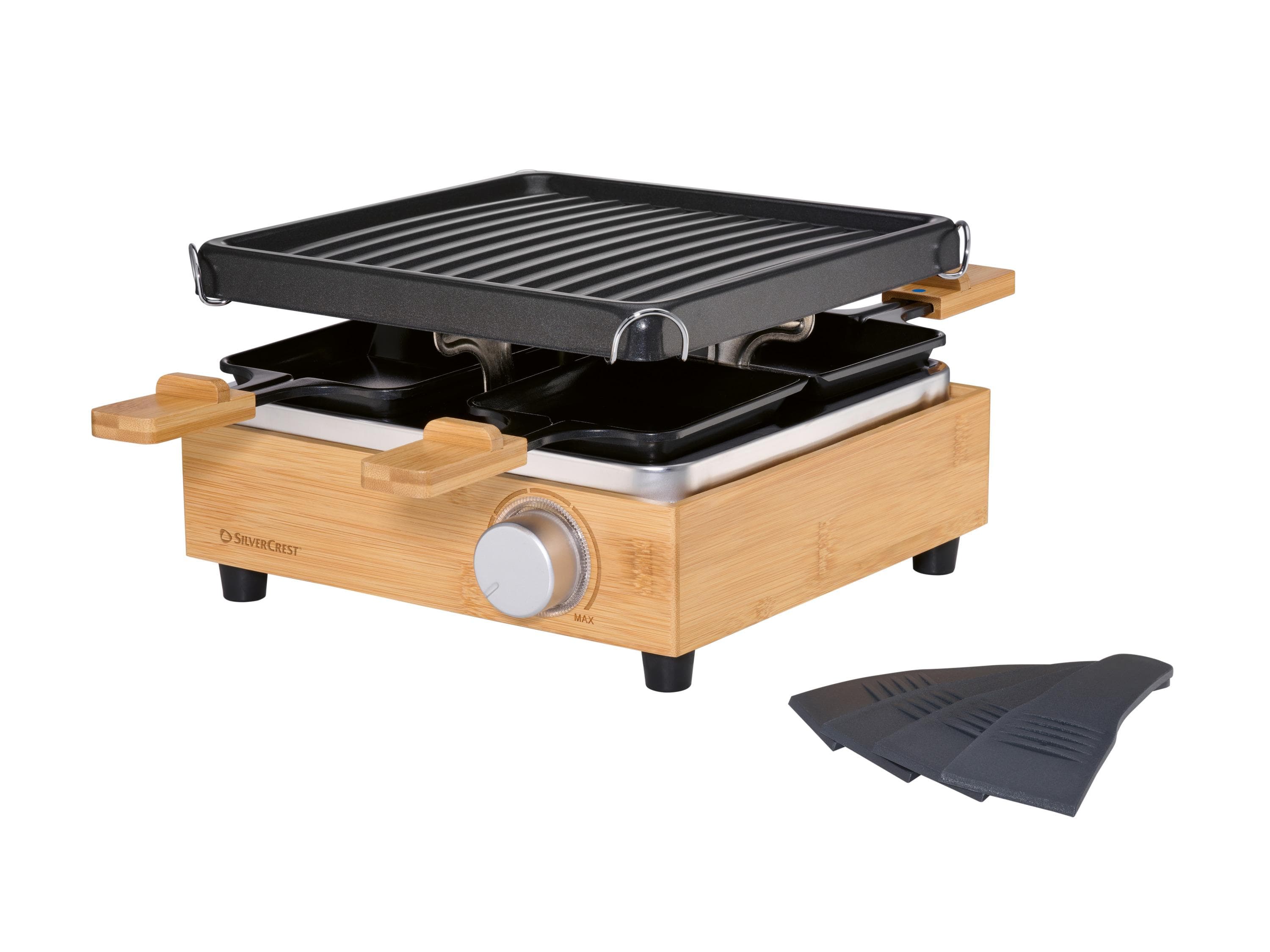 SILVERCREST® Raclette-Grill für 4 Personen mit 800 W Leistung