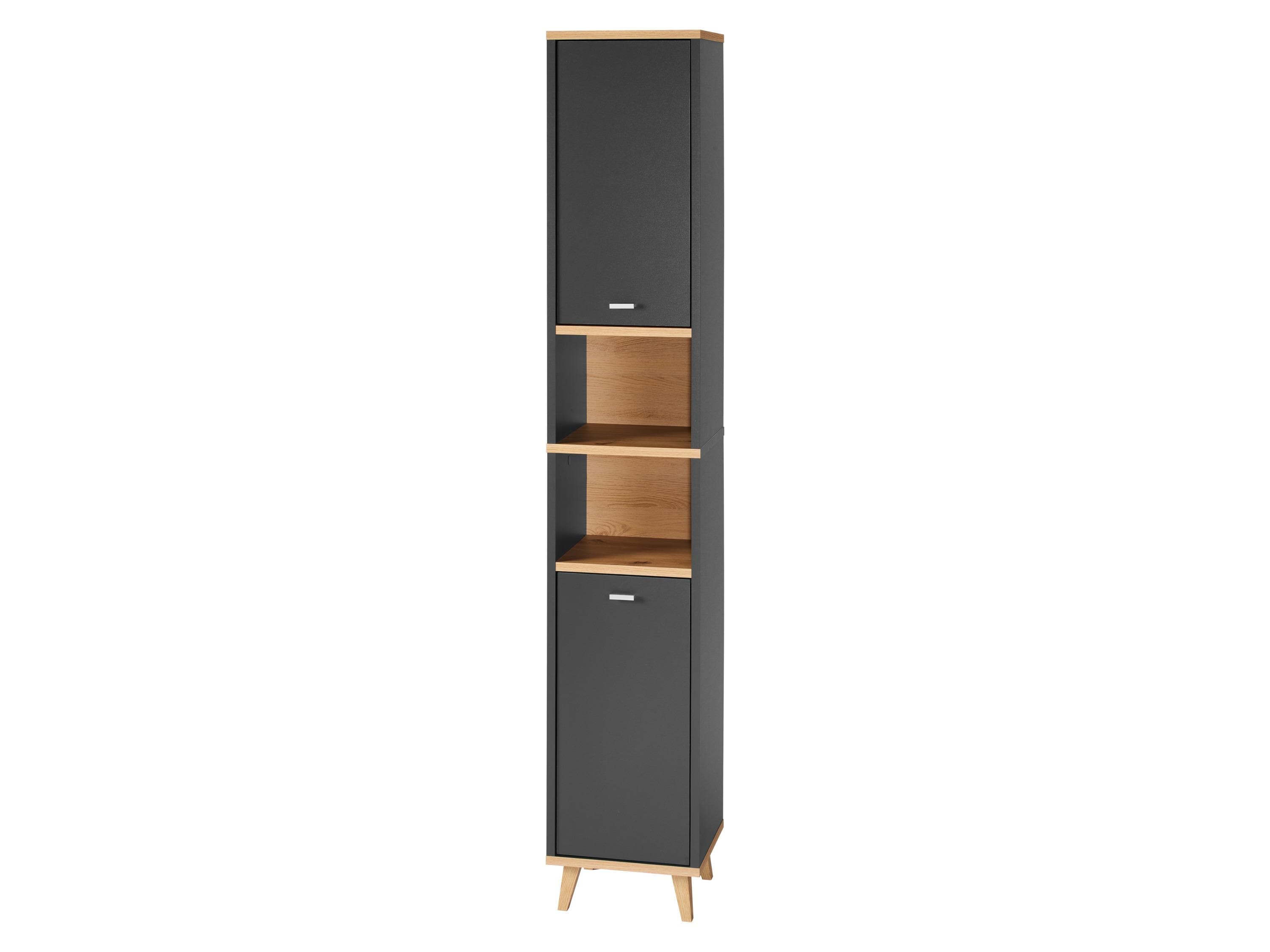 LIVARNO® Bad-Hochschrank Corfu Anthrazit