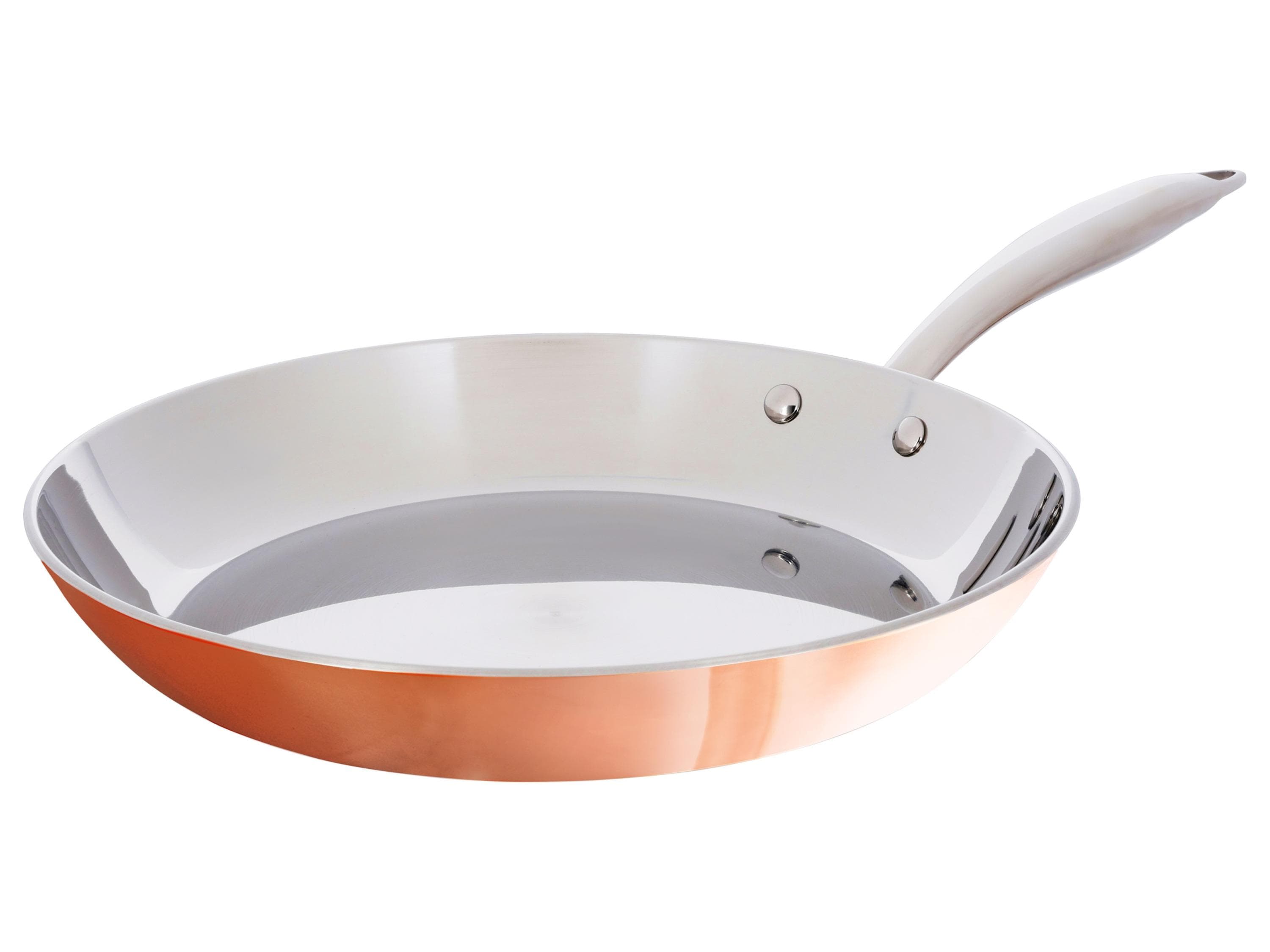 SILVERCREST Kupferpfanne 28 cm Edelstahl mit Kupferschicht