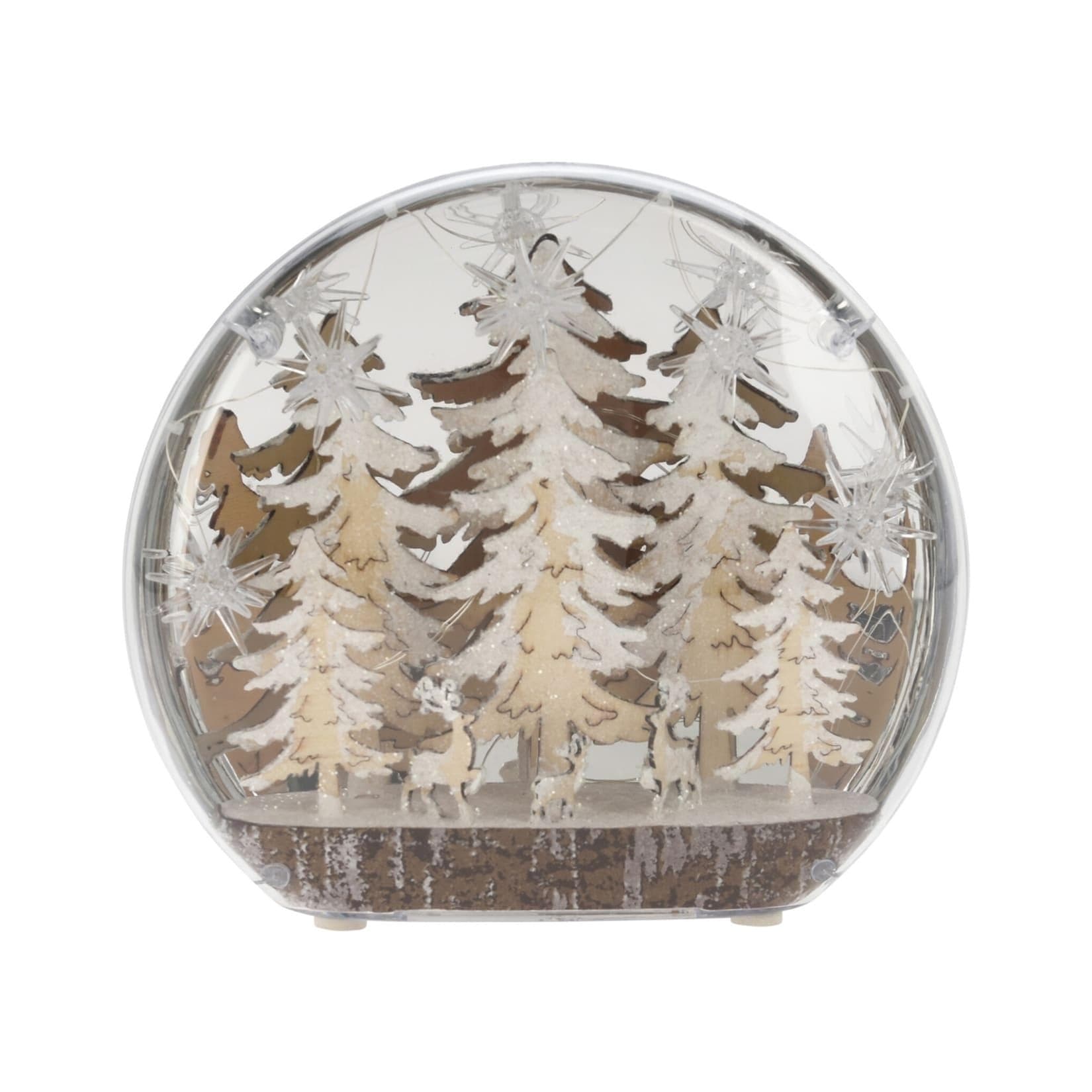 HTI-Living Weihnachtsdeko Kuppel LED Wald