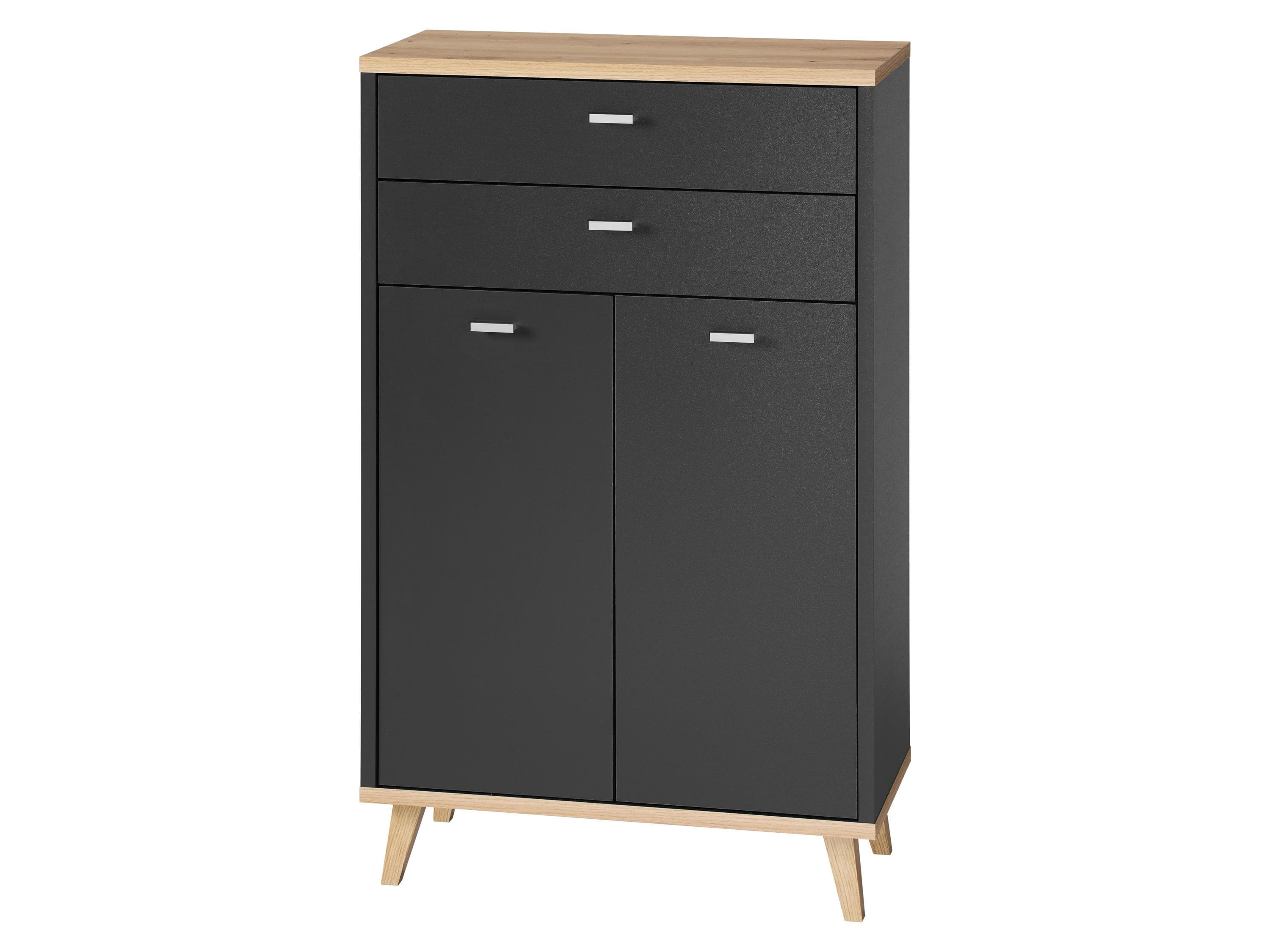 LIVARNO® Bad-Seitenschrank Corfu Anthrazit
