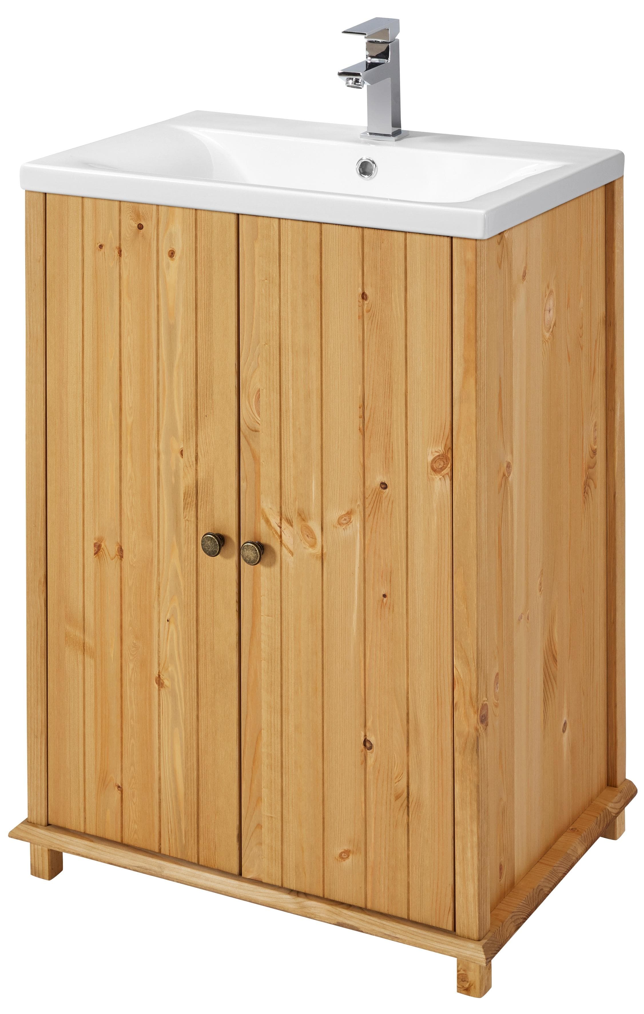 HOME AFFAIRE Waschtisch Vili Massivholz Kiefer Beige