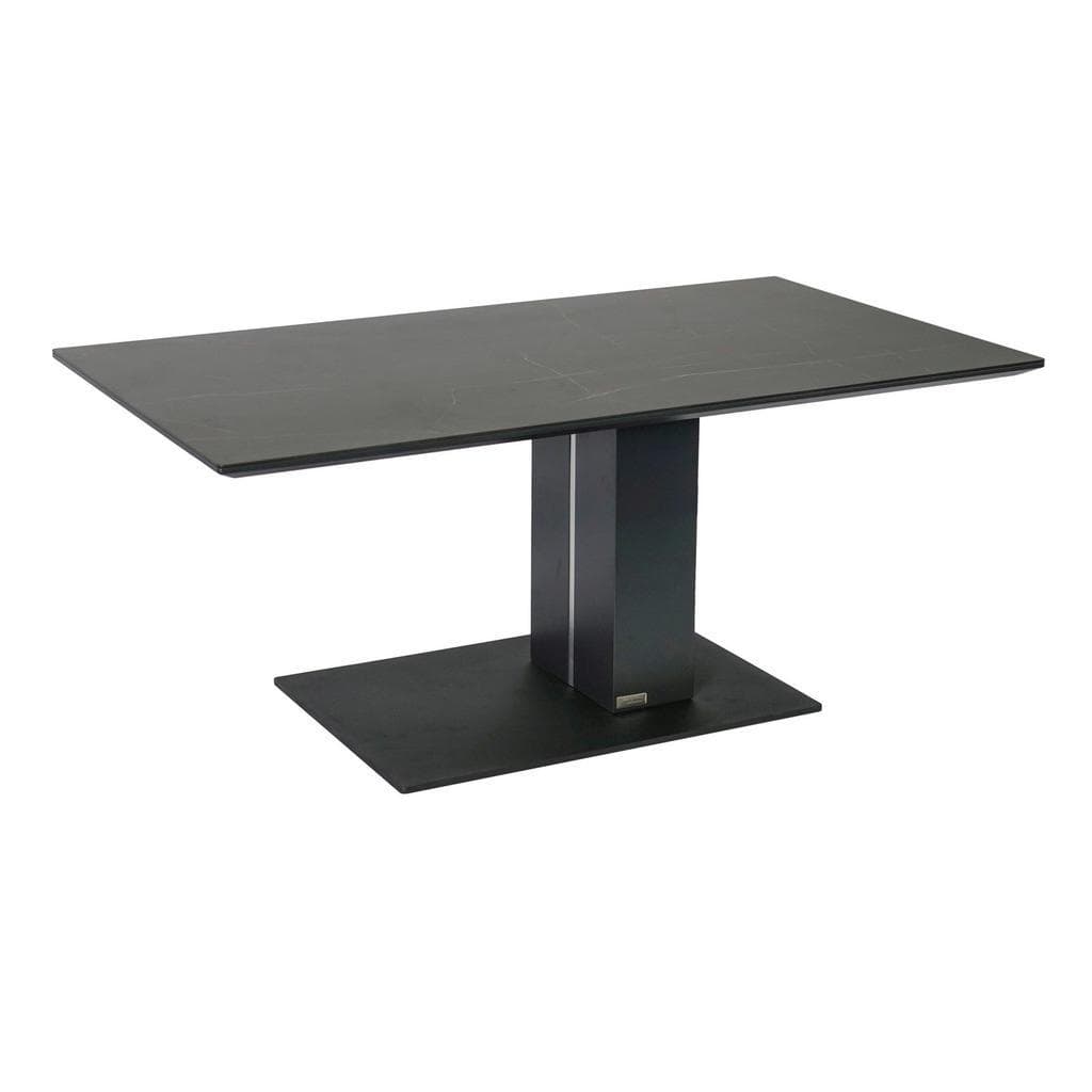 Dieter Knoll Couchtisch Anthrazit Schwarz Metall Keramik Holzwerkstoff Höhenverstellbar