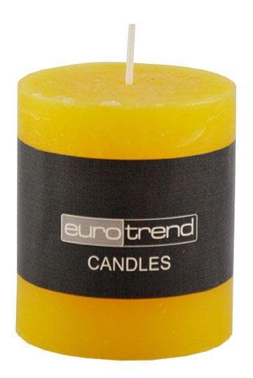 Kerze RUSTI Gelb Dekorationskerze