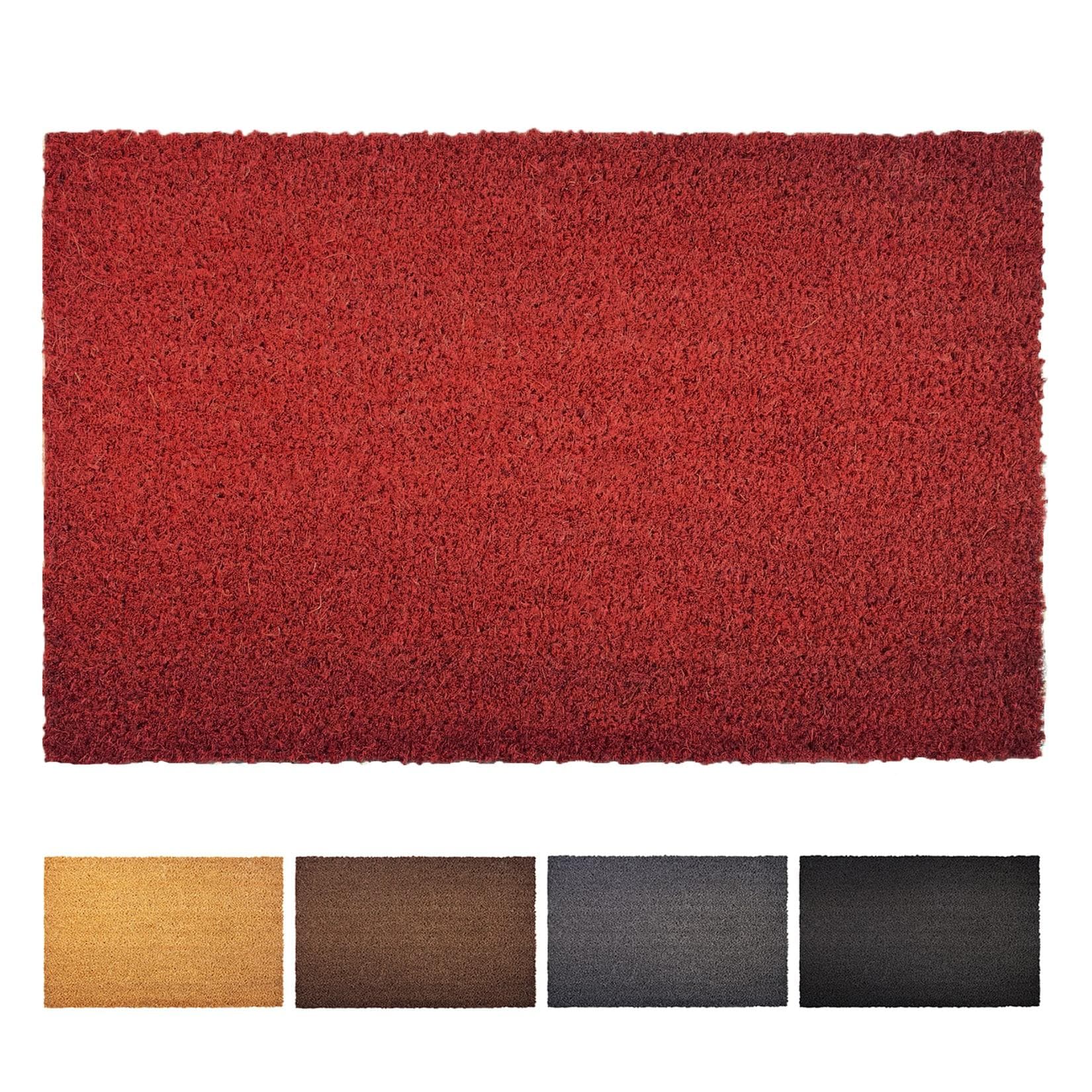 Floordirekt Kokosmatte Rot Eingangsmatte