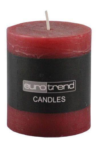 Kerze RUSTI Rot Dekorationskerze