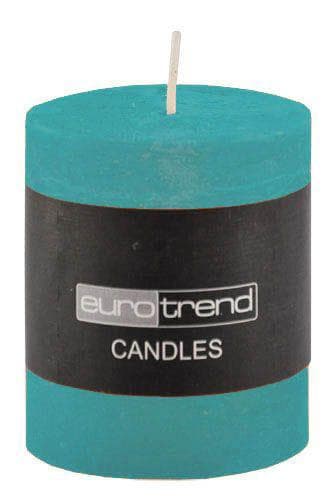 Kerze RUSTI Blau Türkis Grün