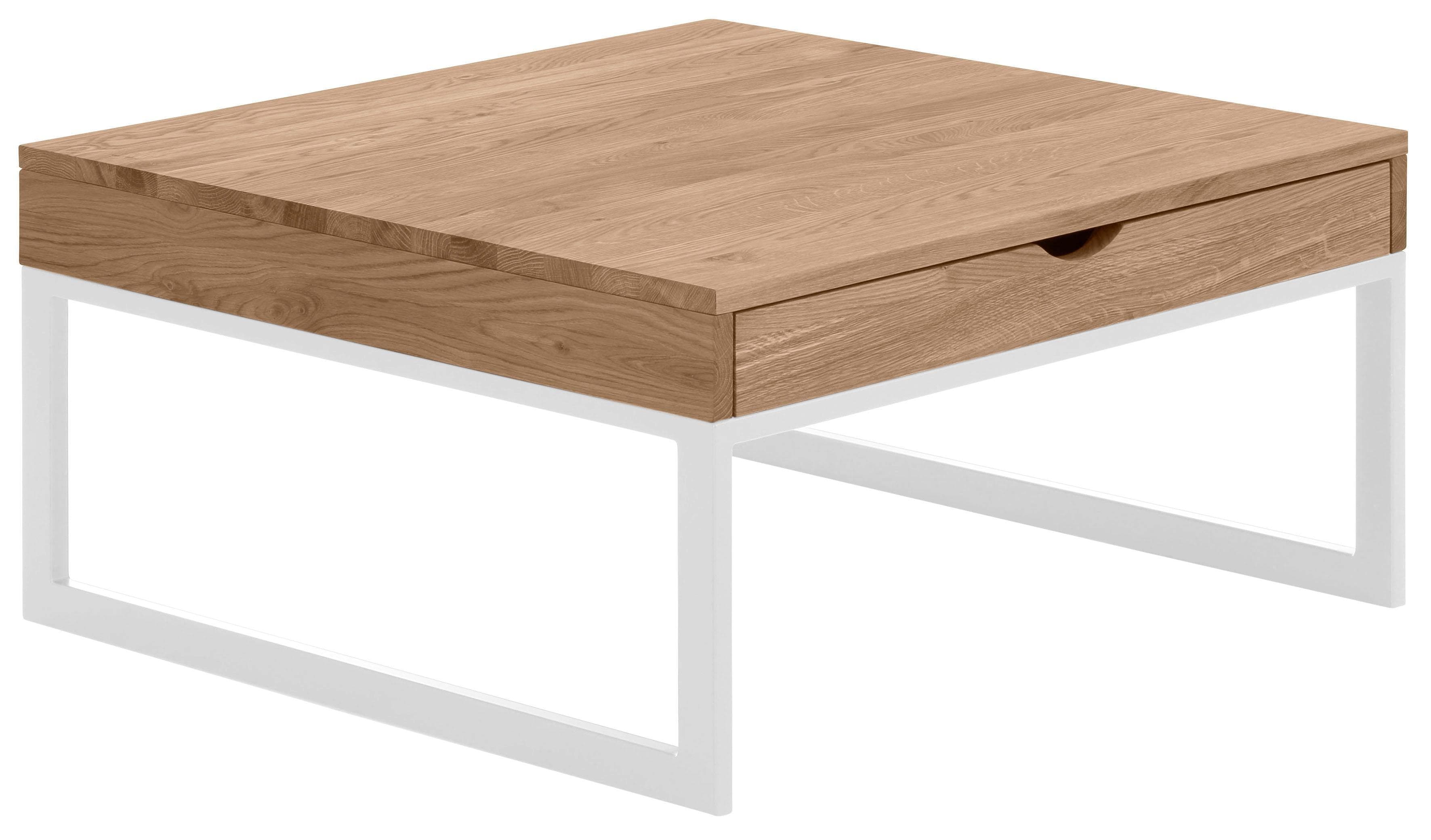 Home Affaire Couchtisch Betula Weiß Massivholz Eiche