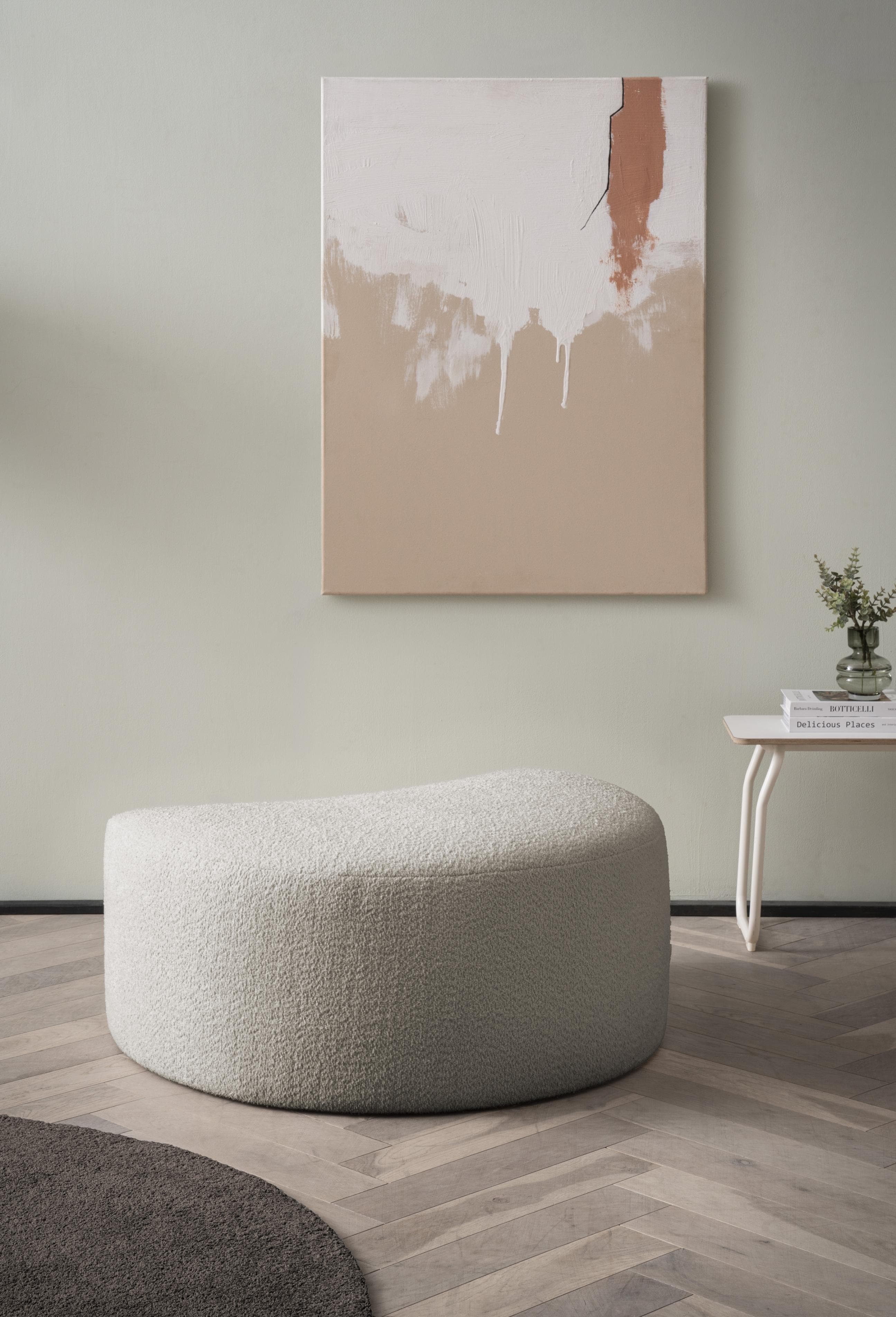 Gepolsterter Hocker in modernen Farben & Stoffen  - Kombinierbar