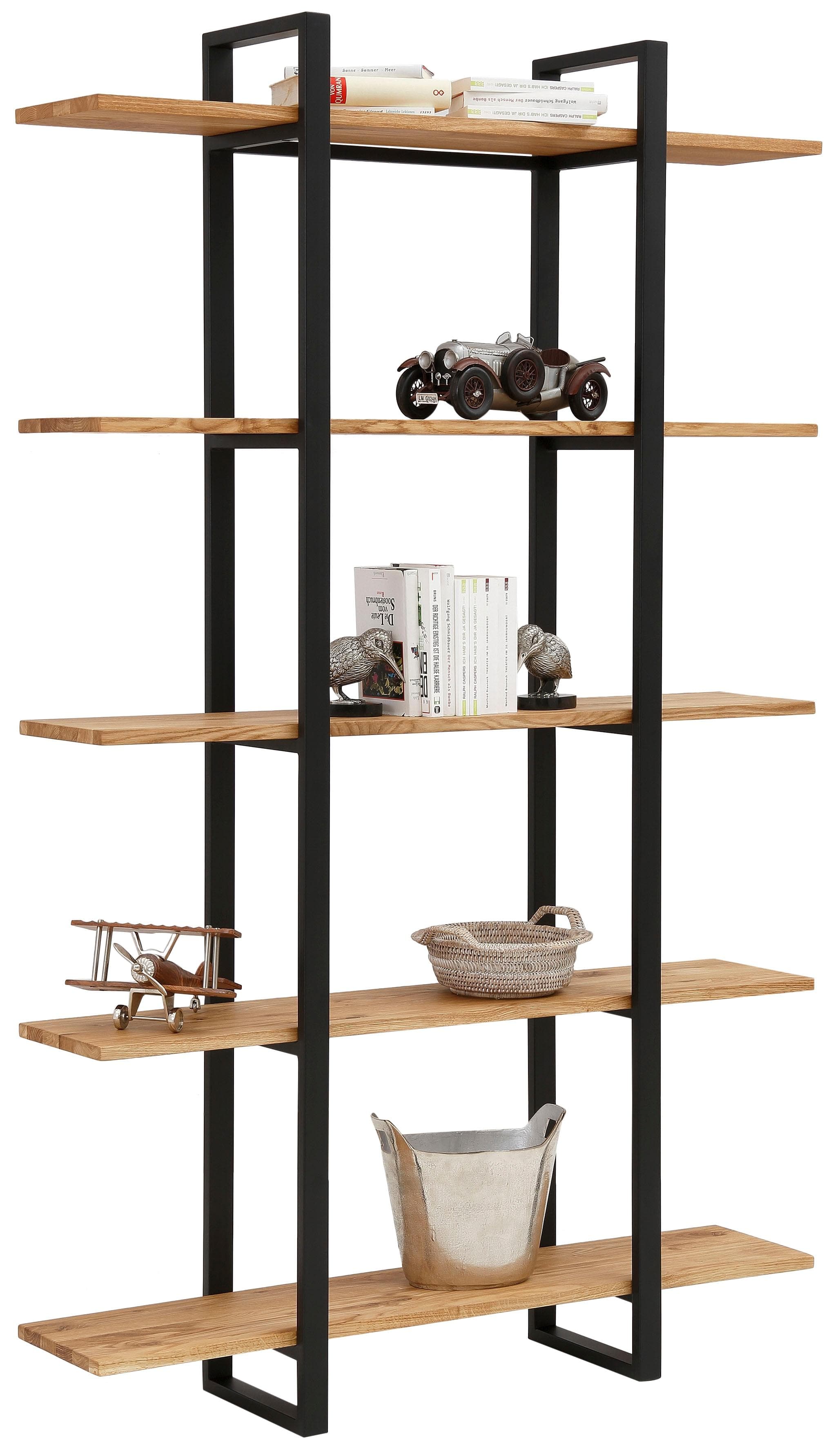 Regal HOME AFFAIRE Krystian Braun Eiche Massivholz