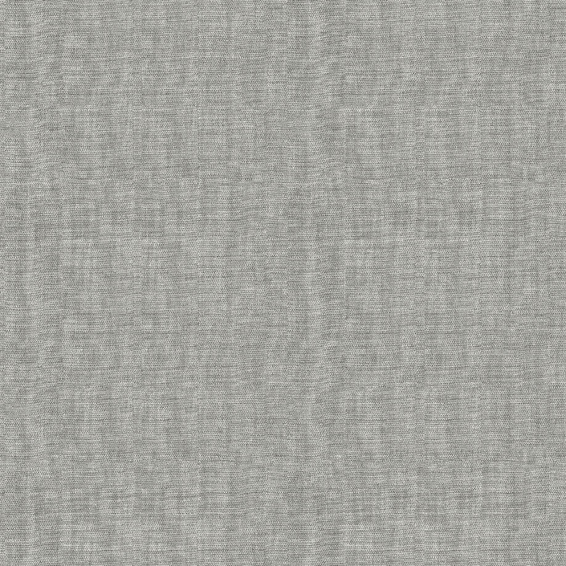 Vliestapete WOW Basic Textil Grau Hellgrau Wandgestaltung