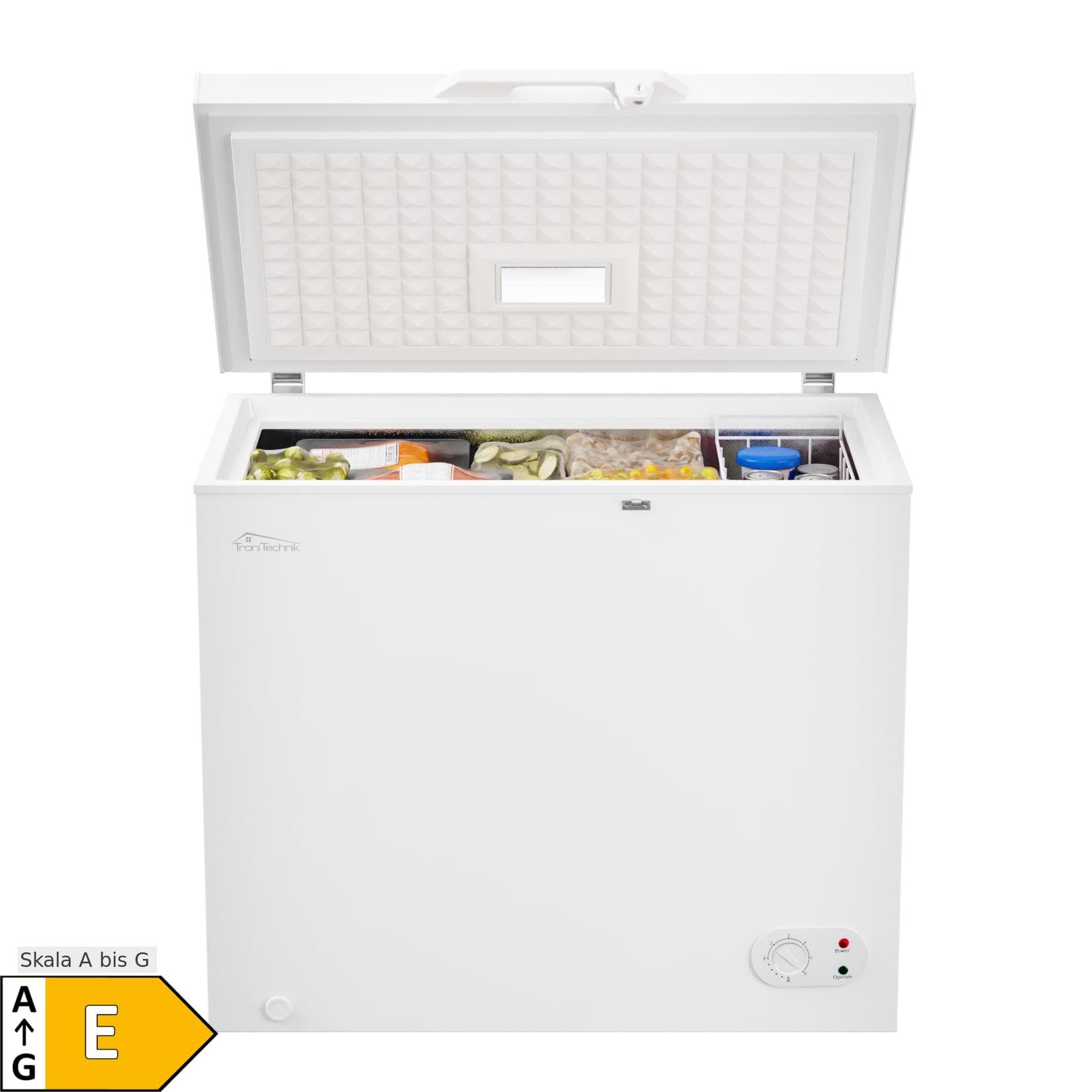 TroniTechnik Gefriertruhe Kühltruhe BORGAR PRO 210 Liter