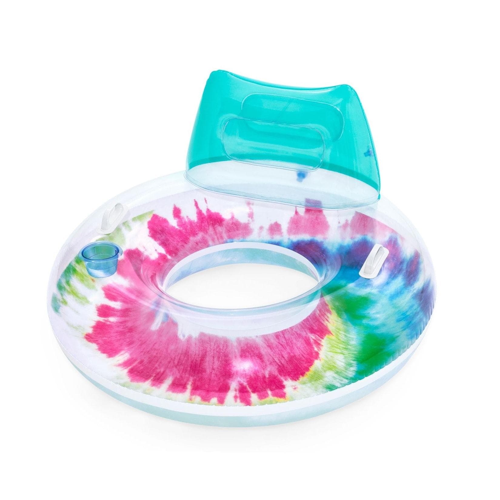 Bestway Schwimmring Tie Dye mit Kopfstütze Bunt