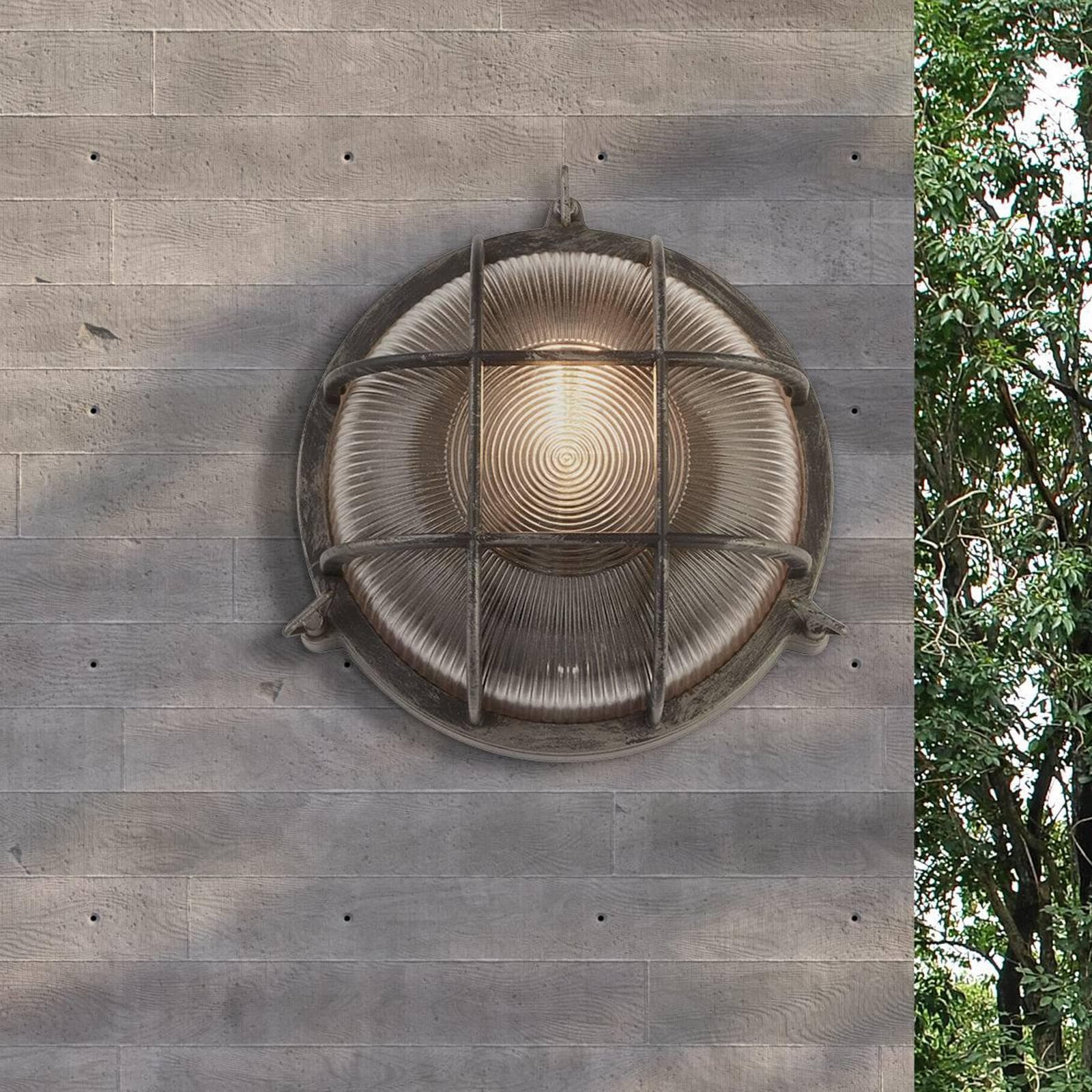 Schiffsarmatur Porto rund, schwarz-silber von Searchlight