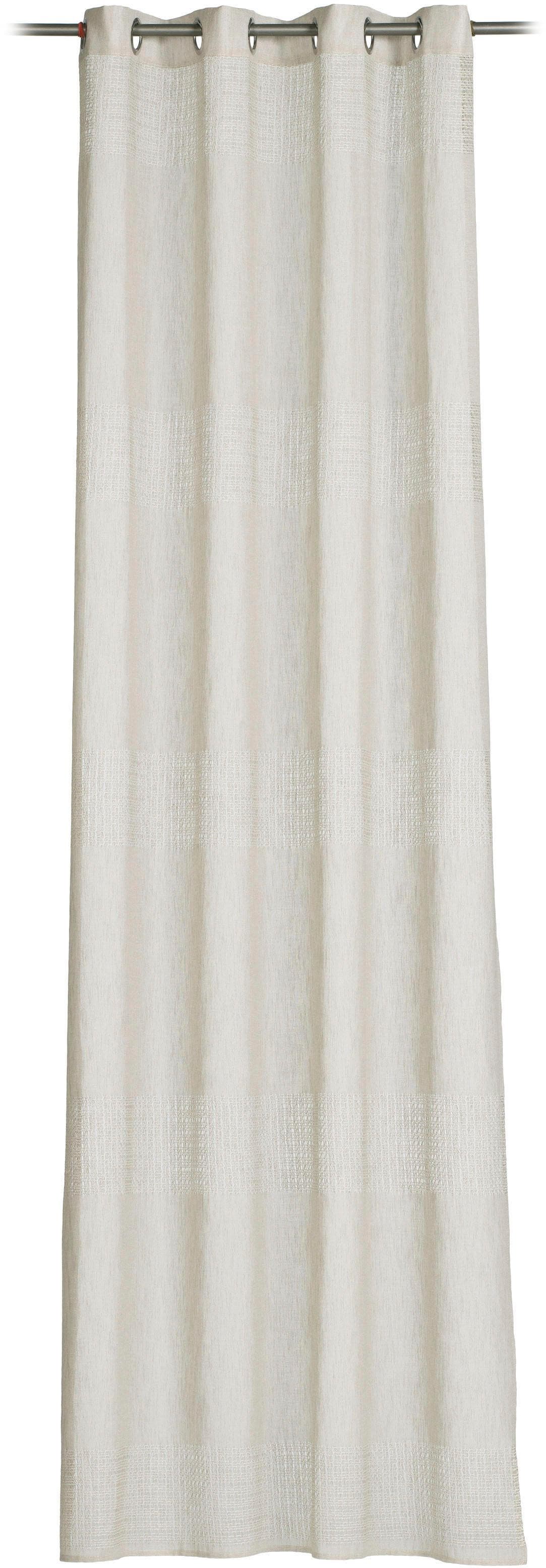 Gözze Marrakesch Vorhang - Transparenter Polyester Ösenschal mit Querstreifen