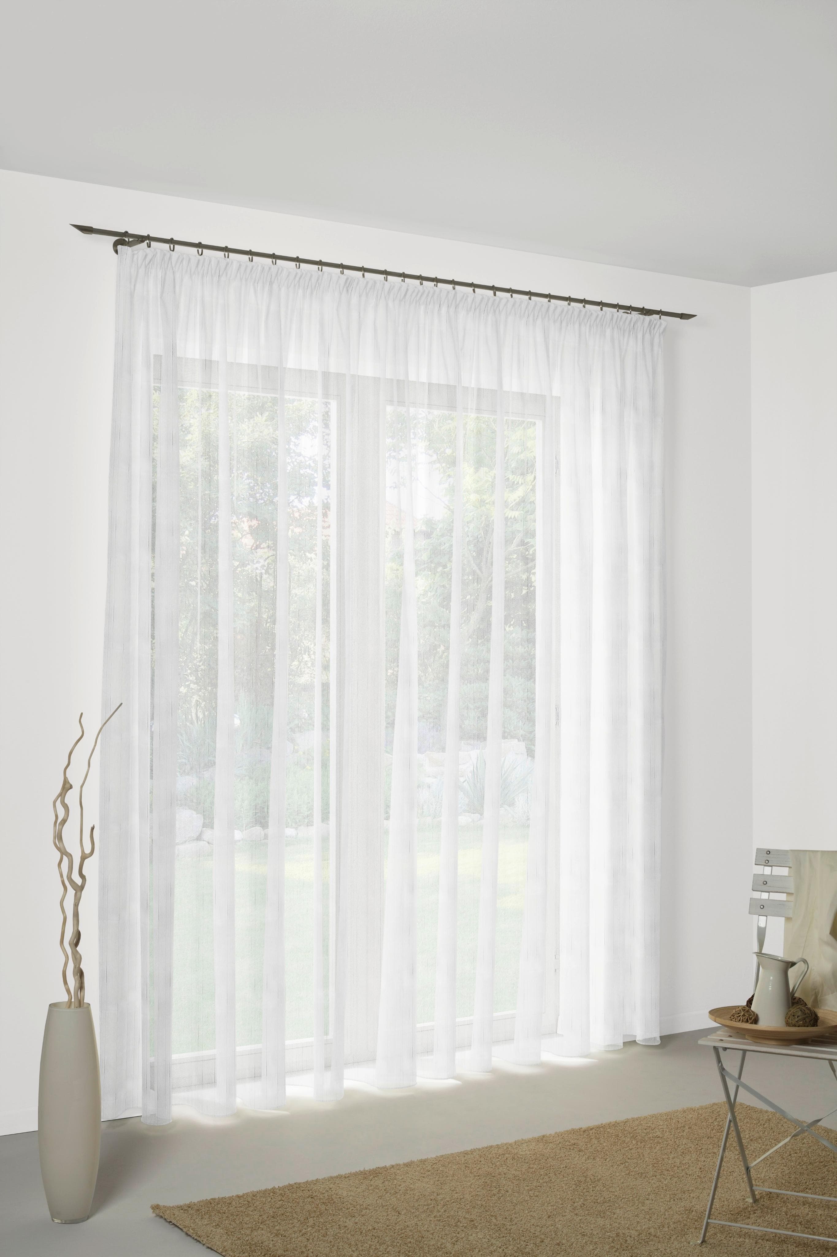 Wirth Gardine Anita: Halbtransparenter Faltenband Store mit Eleganter Optik