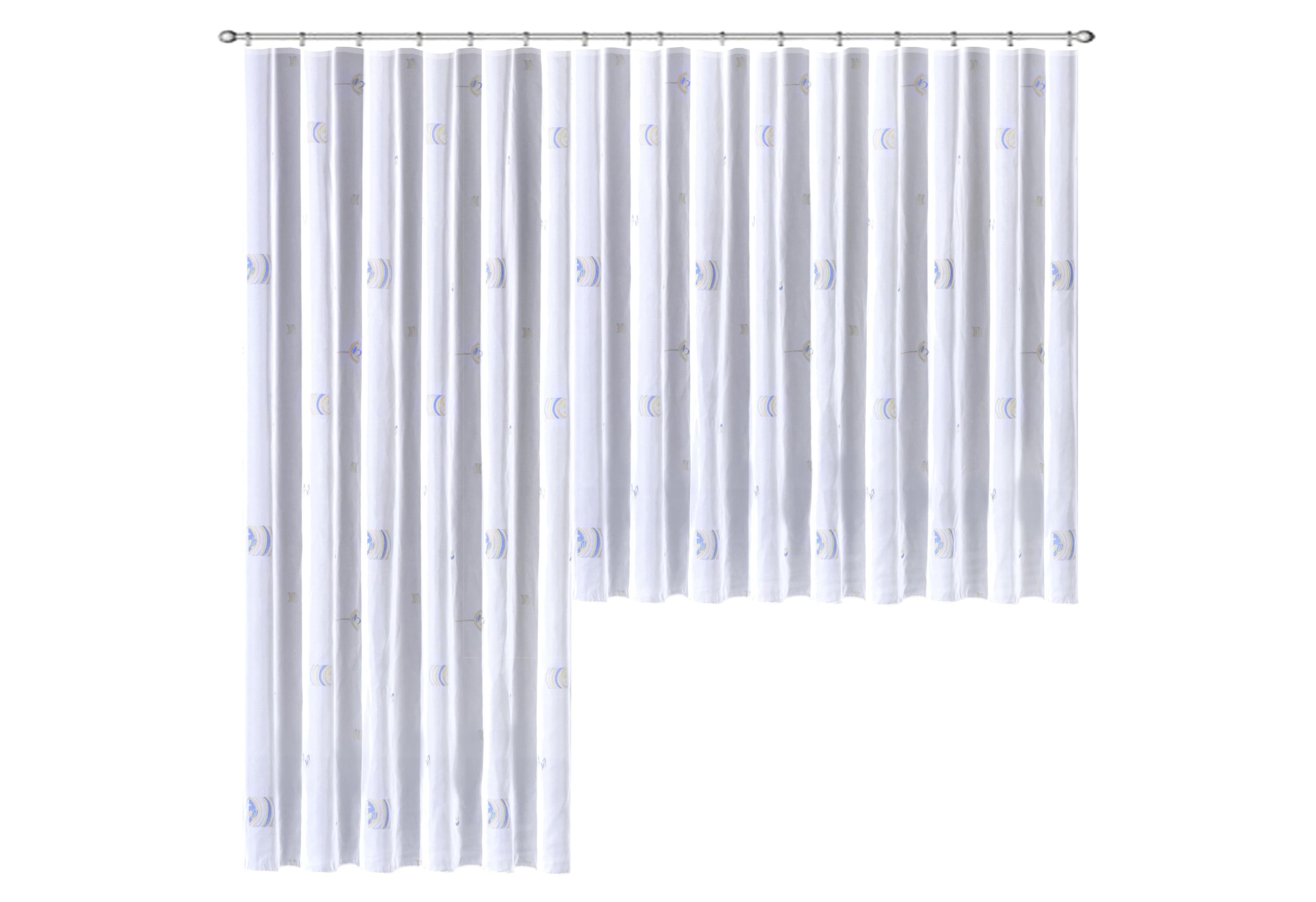 Weckbrodt Lasa Voile Gardine mit Smokeband - Transparent & Bedruckt