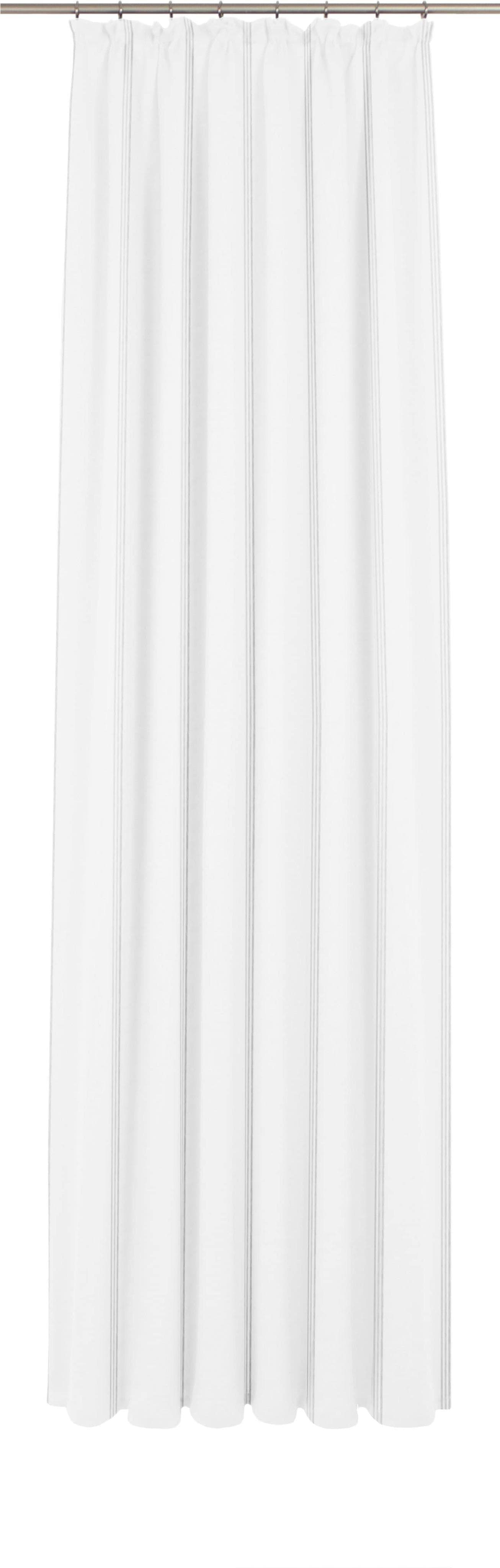Gardine WIRTH Chloé Weiß Polyester Faltenband 1:3
